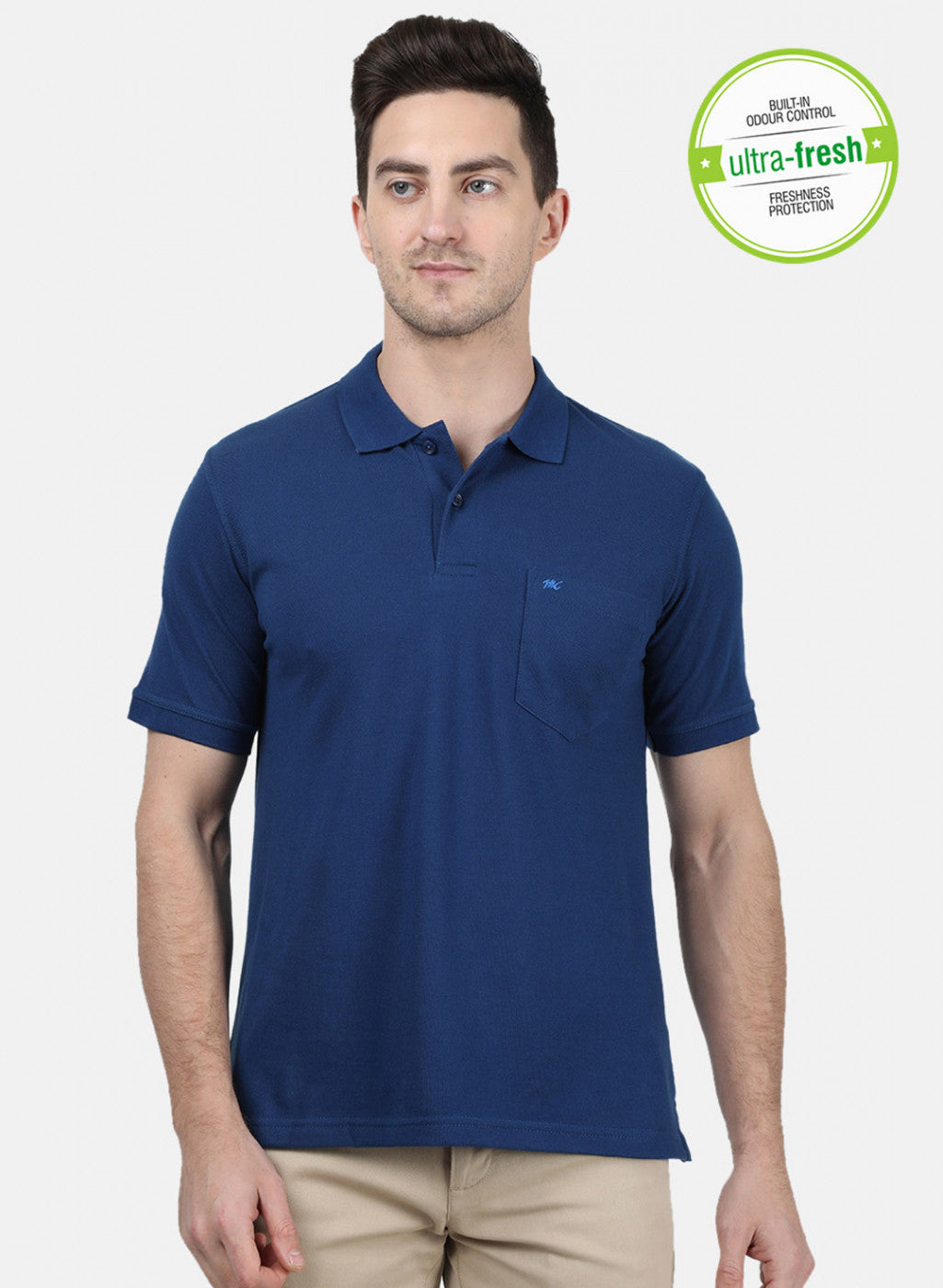 Mens NAvy Blue Plain T-Shirt