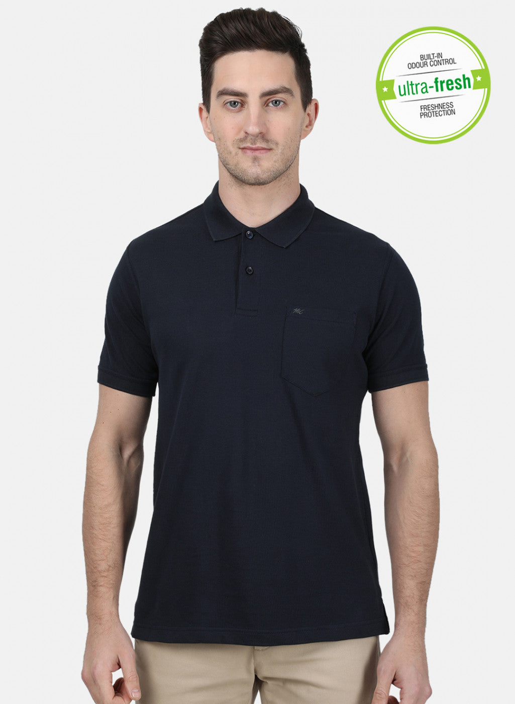 Mens NAvy Blue Plain T-Shirt