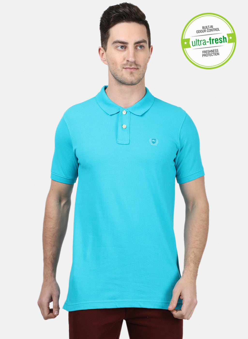 Mens Blue Plain T-Shirts