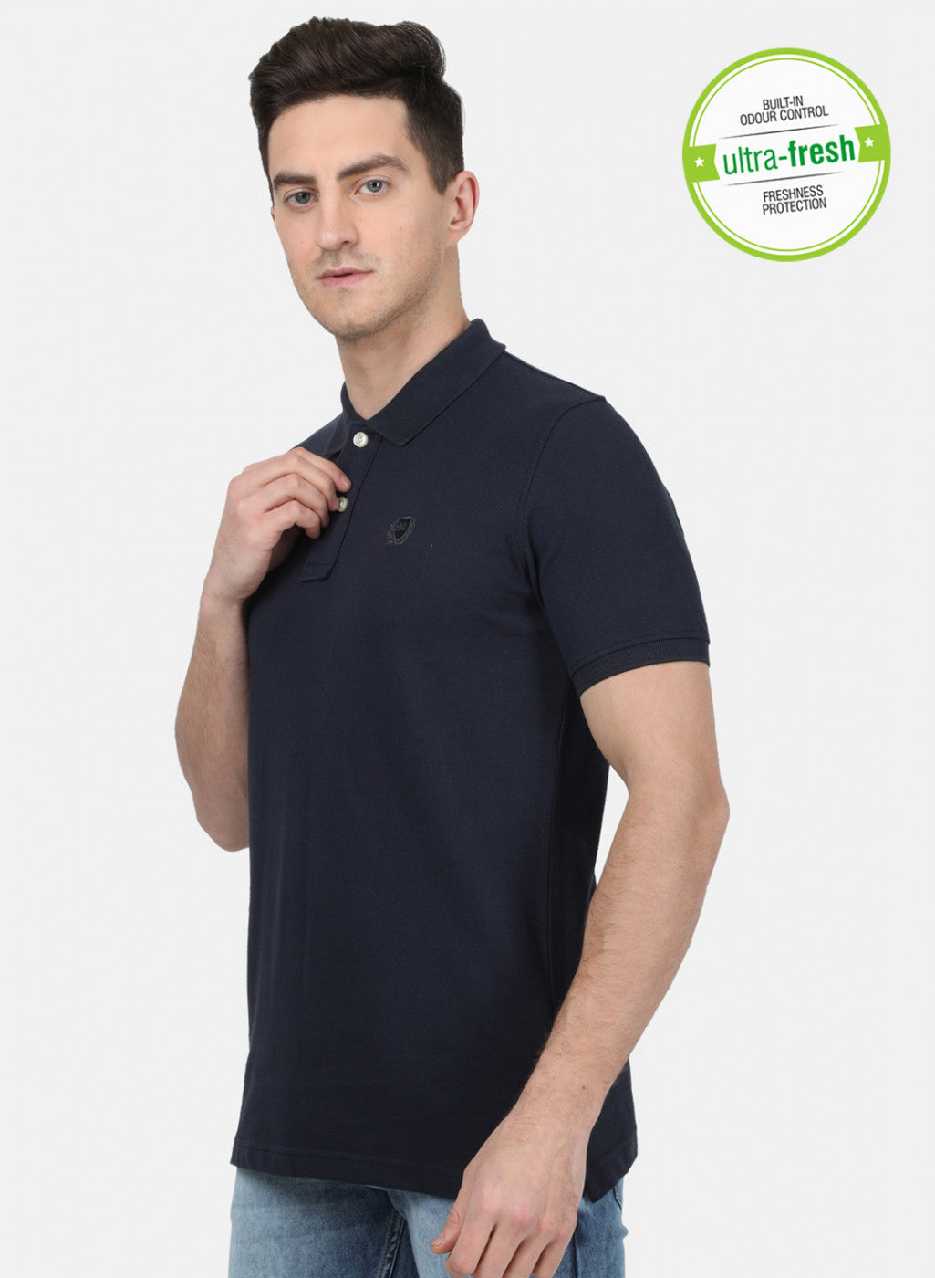Mens NAvy Blue Plain T-Shirt