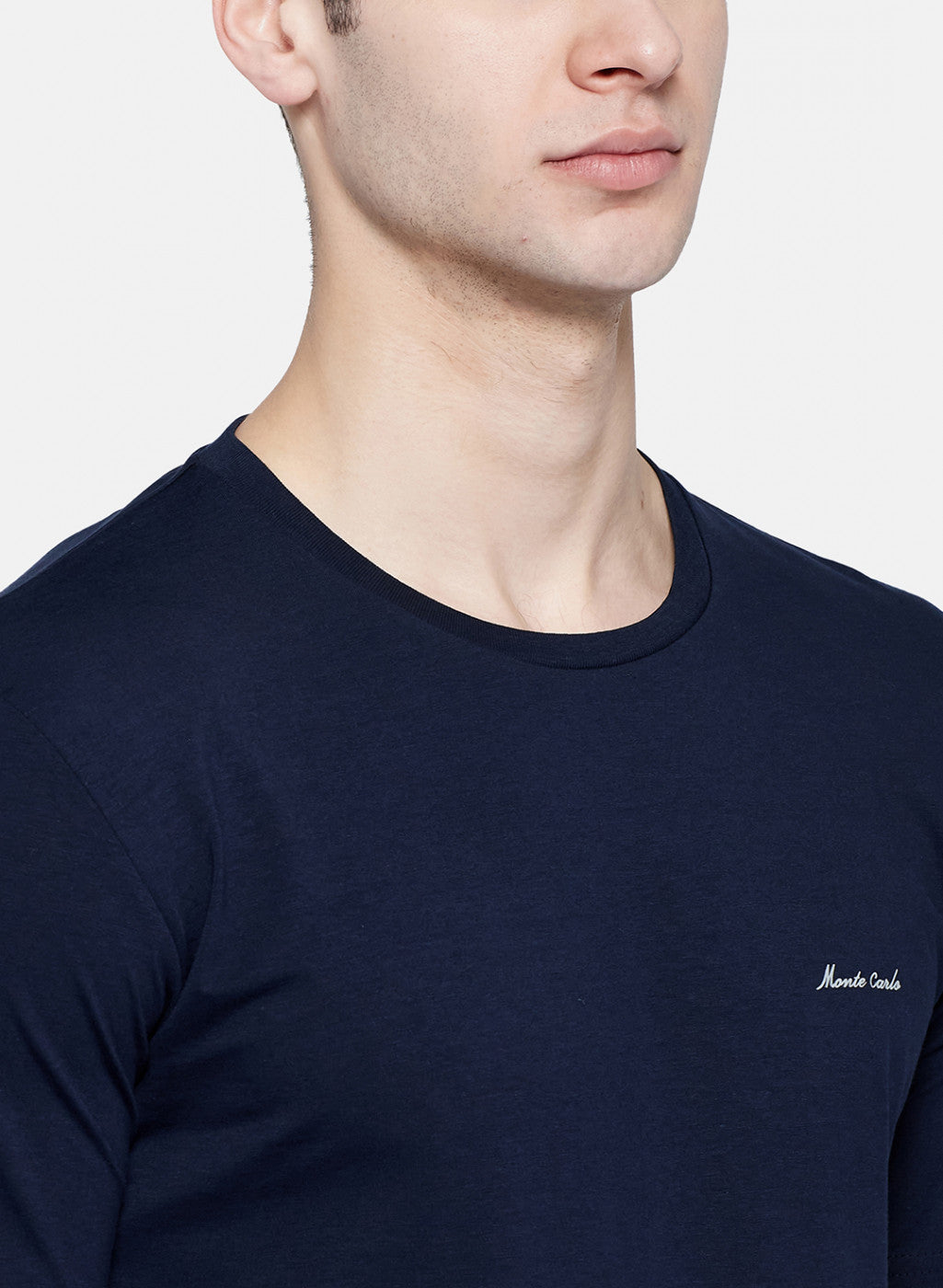 Mens NAvy Blue Plain T-Shirt