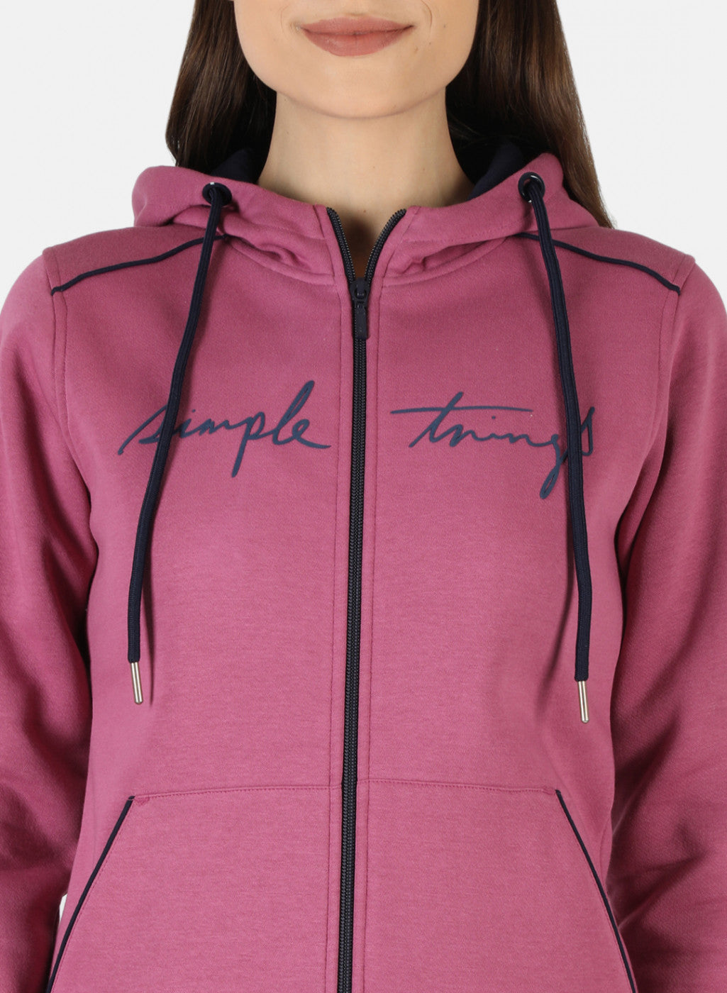 Women Pink Printed Sweatshirt