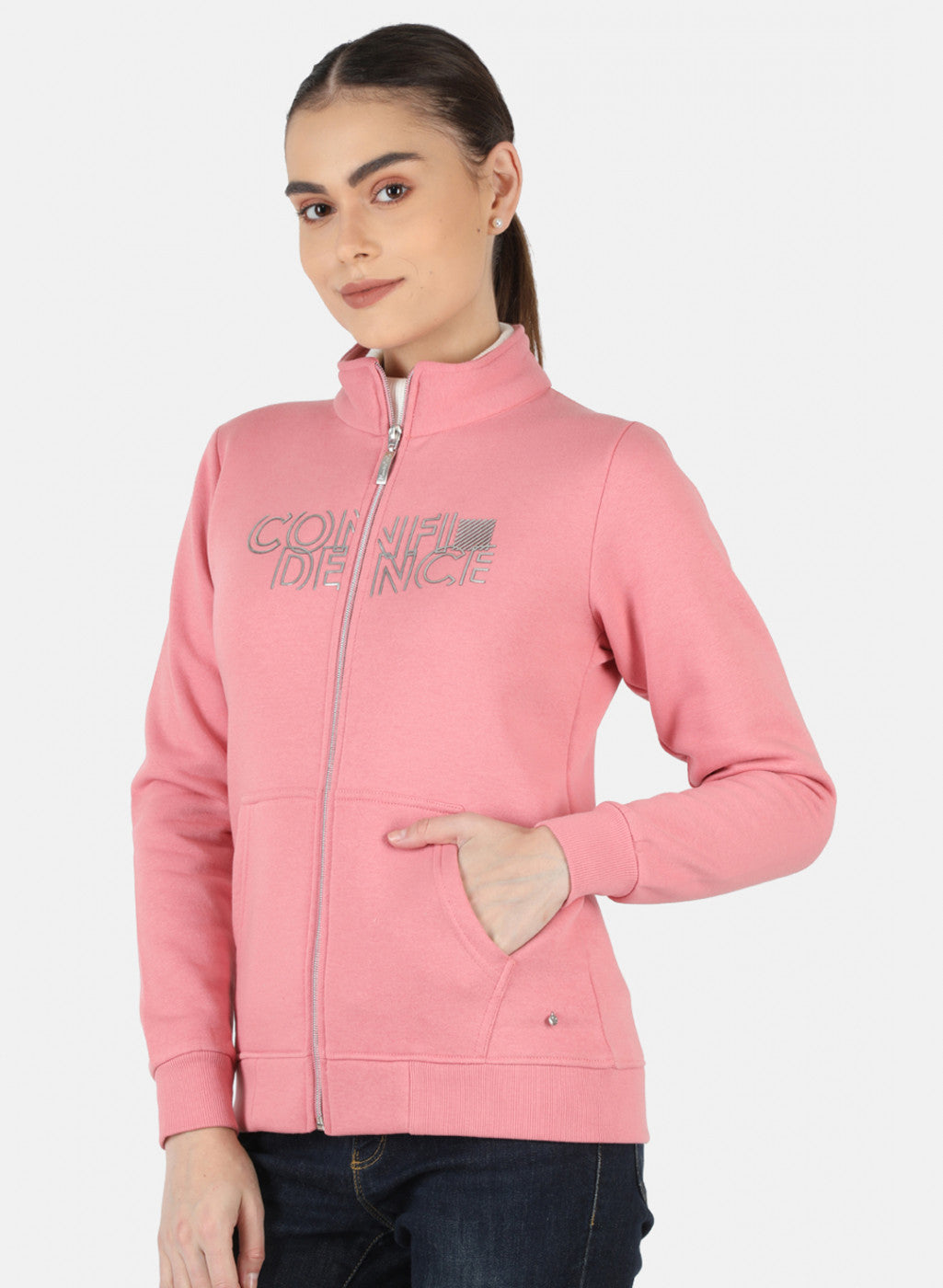 Women Pink Printed Sweatshirt