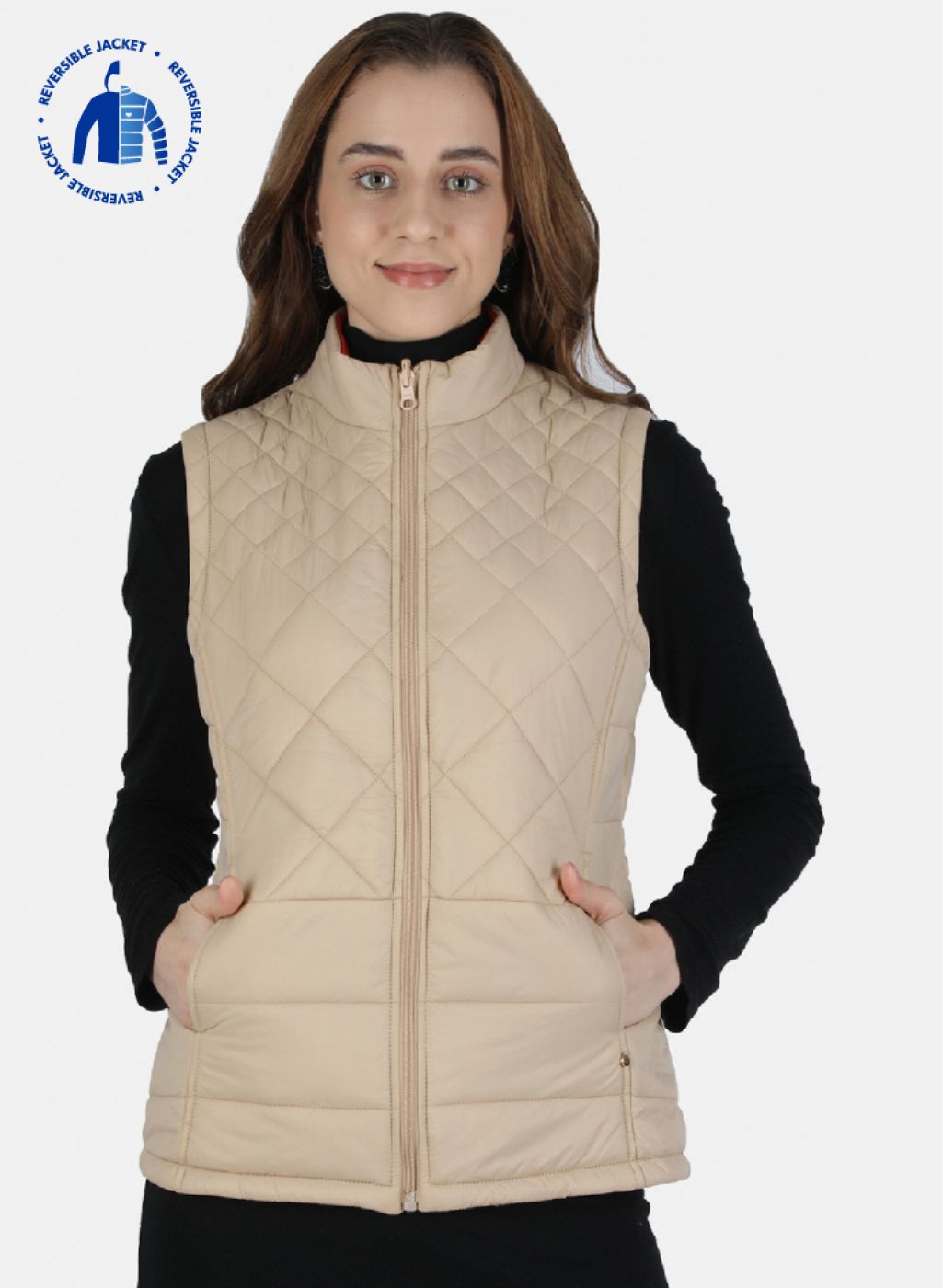 Buy Women Beige Solid Thermal Vest Online in India - Monte Carlo