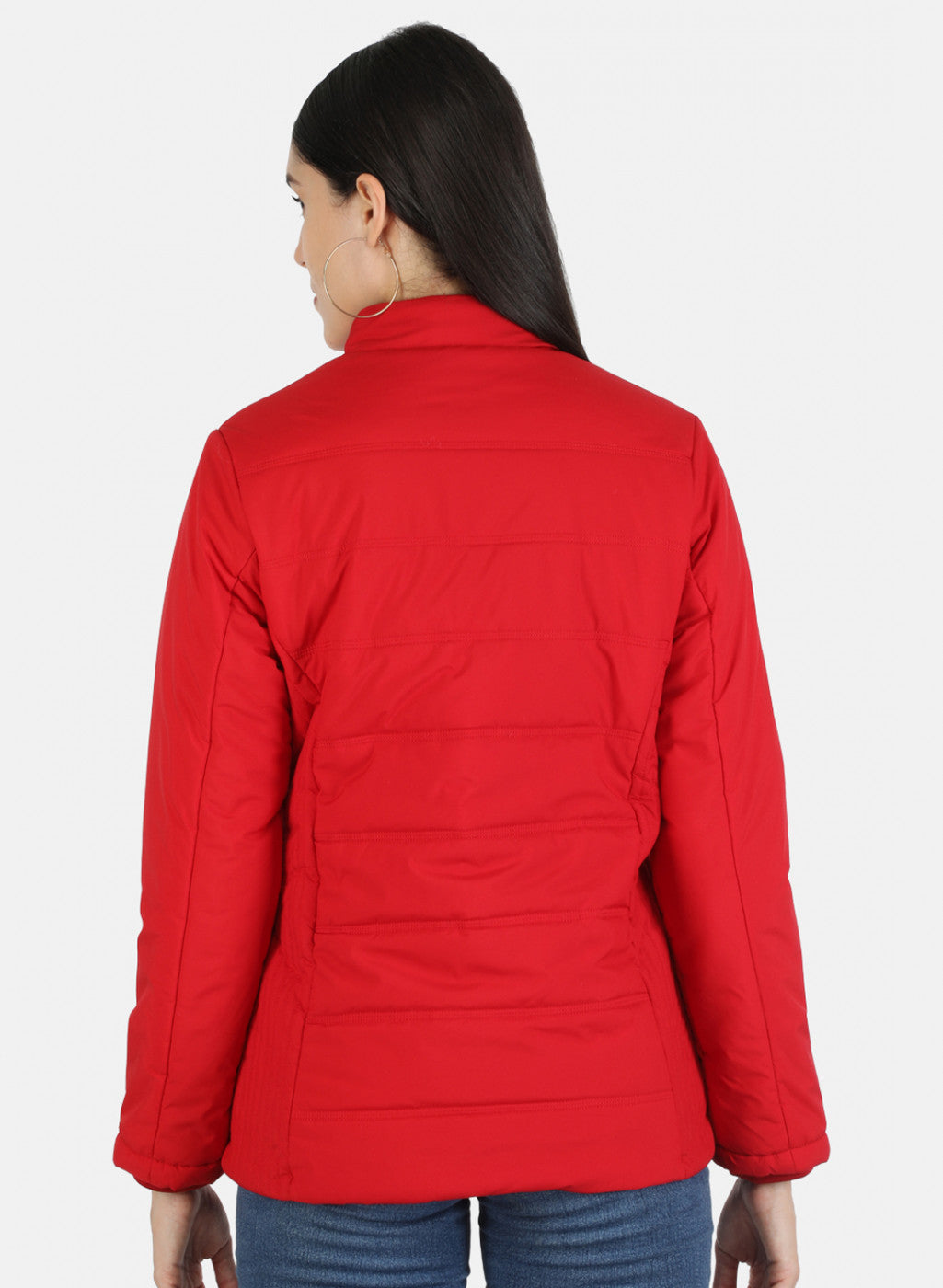 Women Red Solid Jacket