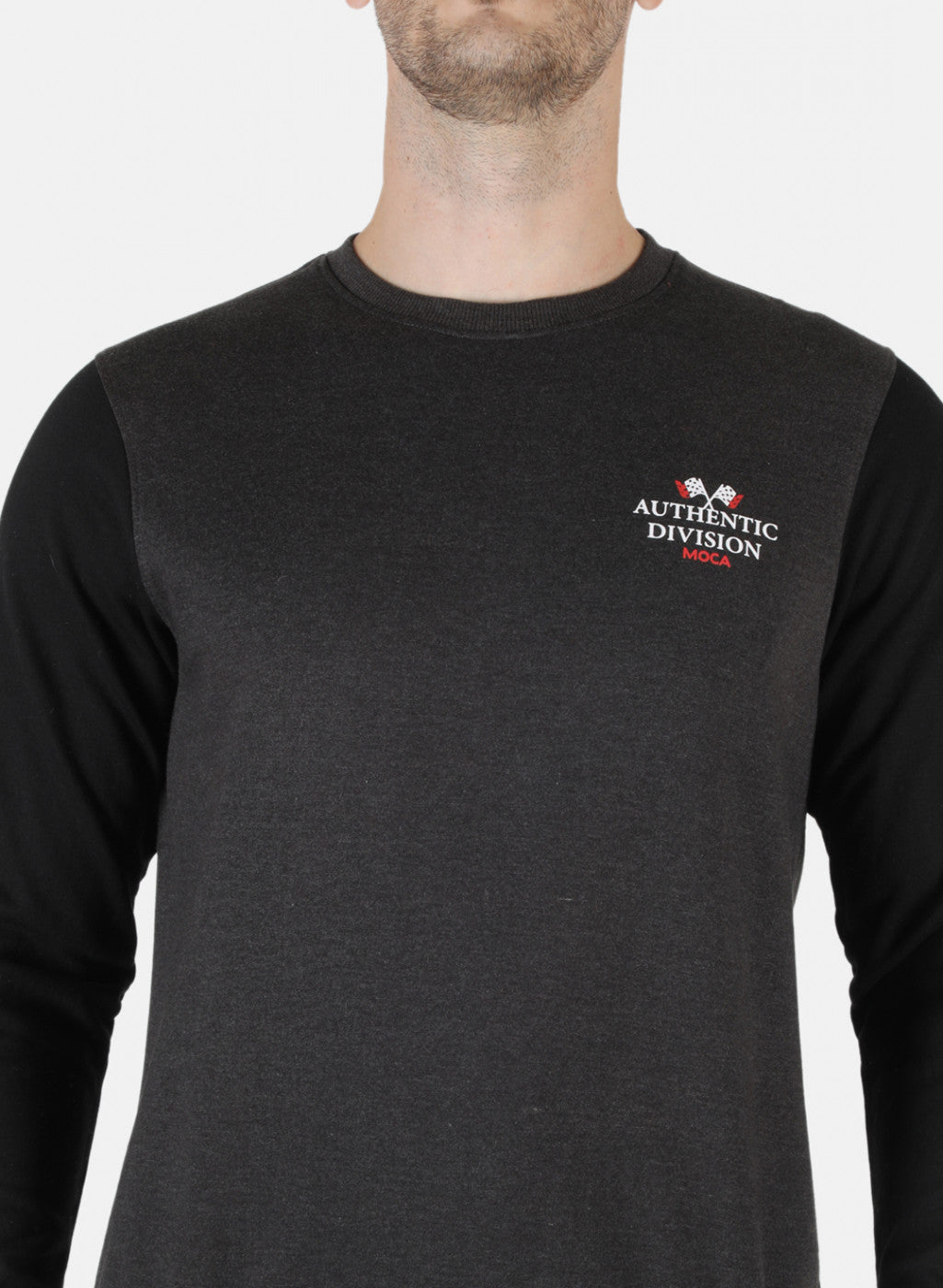 Men Grey Printed Sweatshirt