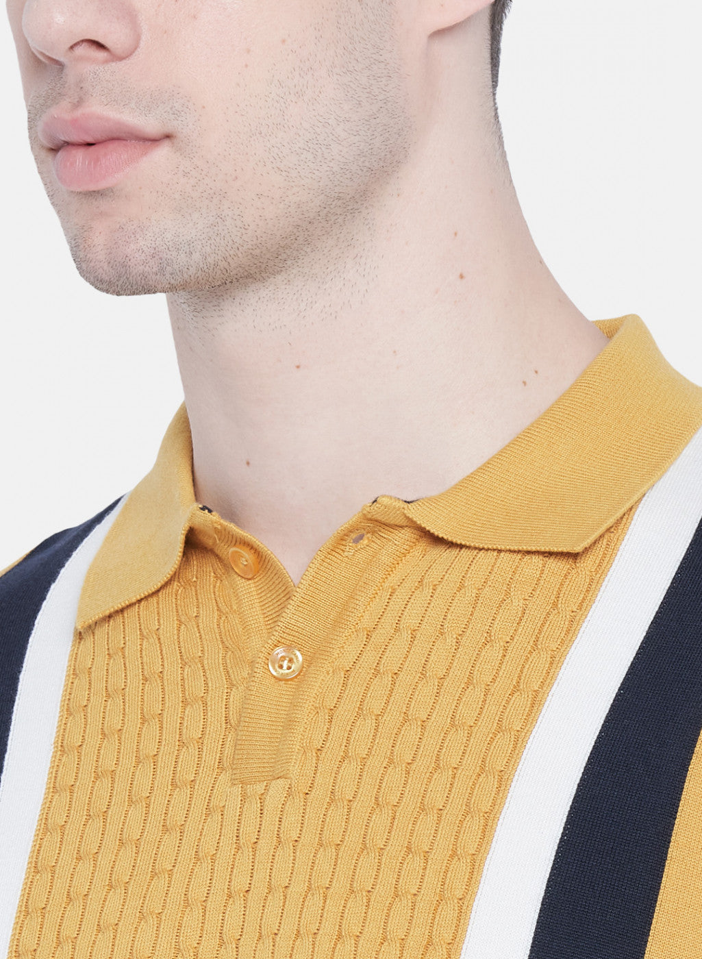 Mens Mustard Plain T-Shirt