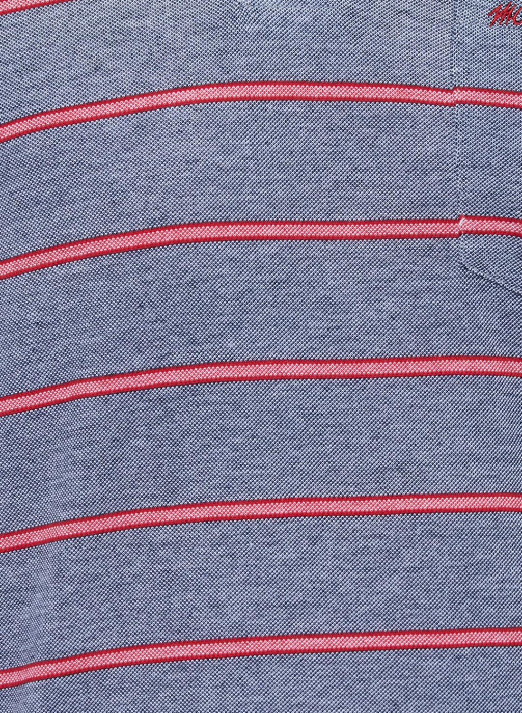 Mens NAvy Mixture Stripe T-Shirt