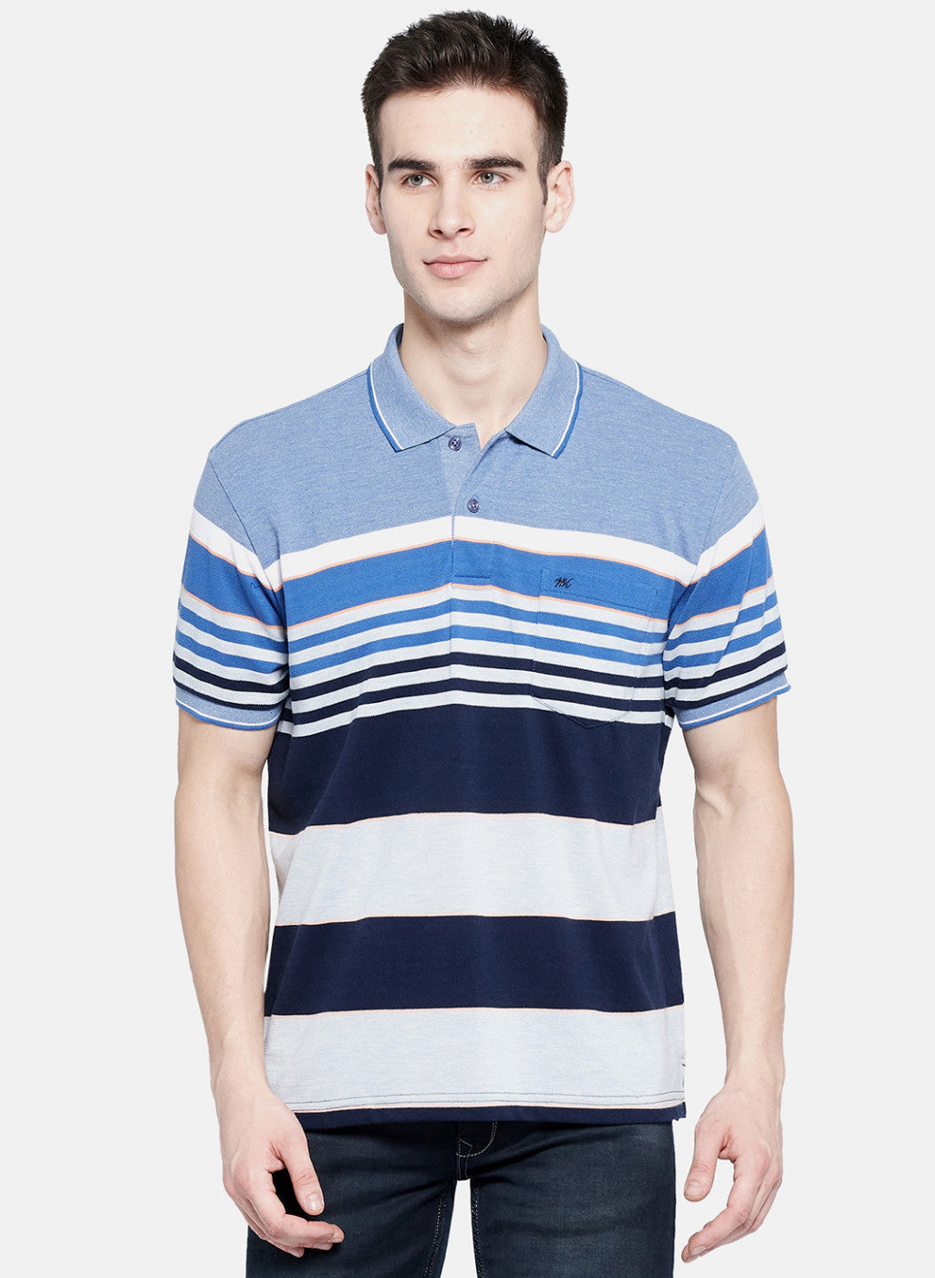 Mens Blue Stripe T-Shirt