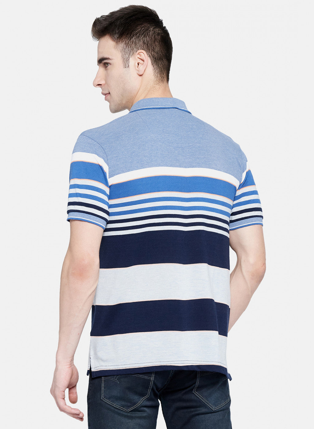 Mens Blue Stripe T-Shirt