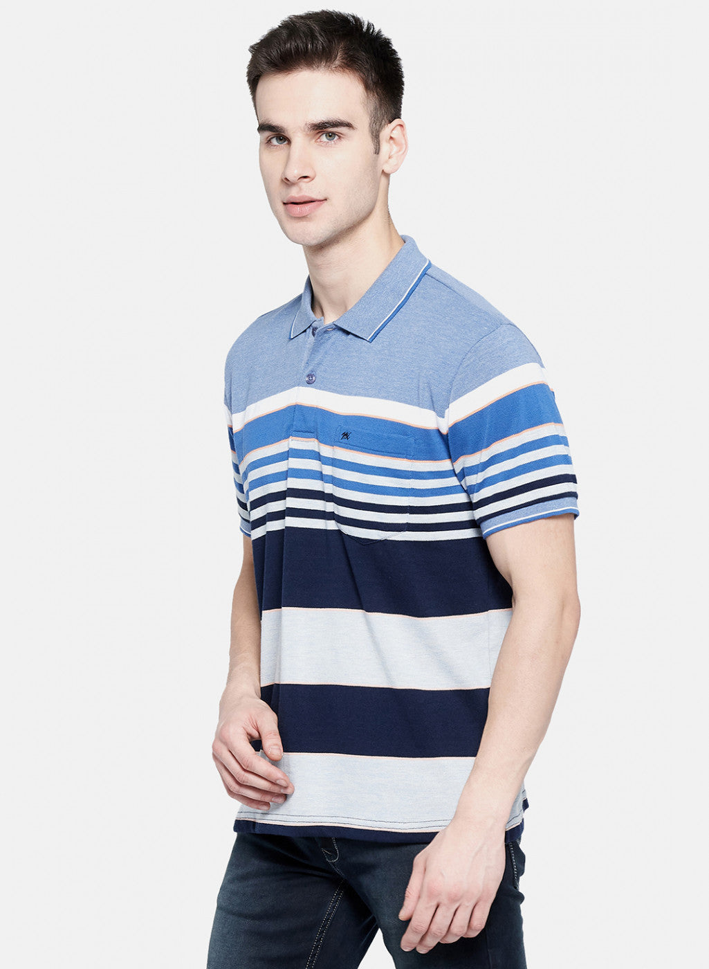 Mens Blue Stripe T-Shirt