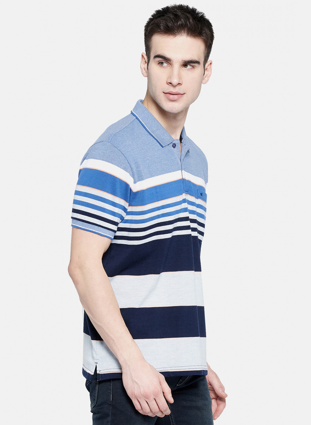 Mens Blue Stripe T-Shirt