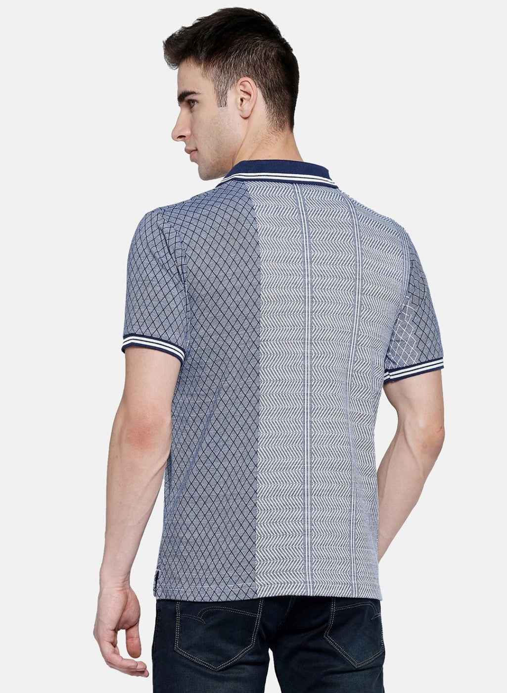 Mens Blue Stripe T-Shirt