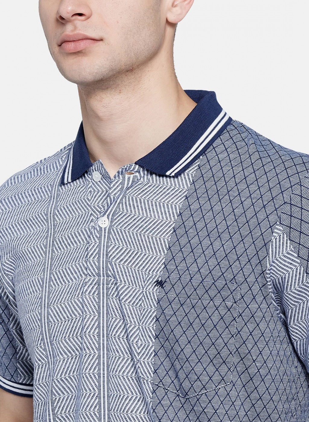 Mens Blue Stripe T-Shirt