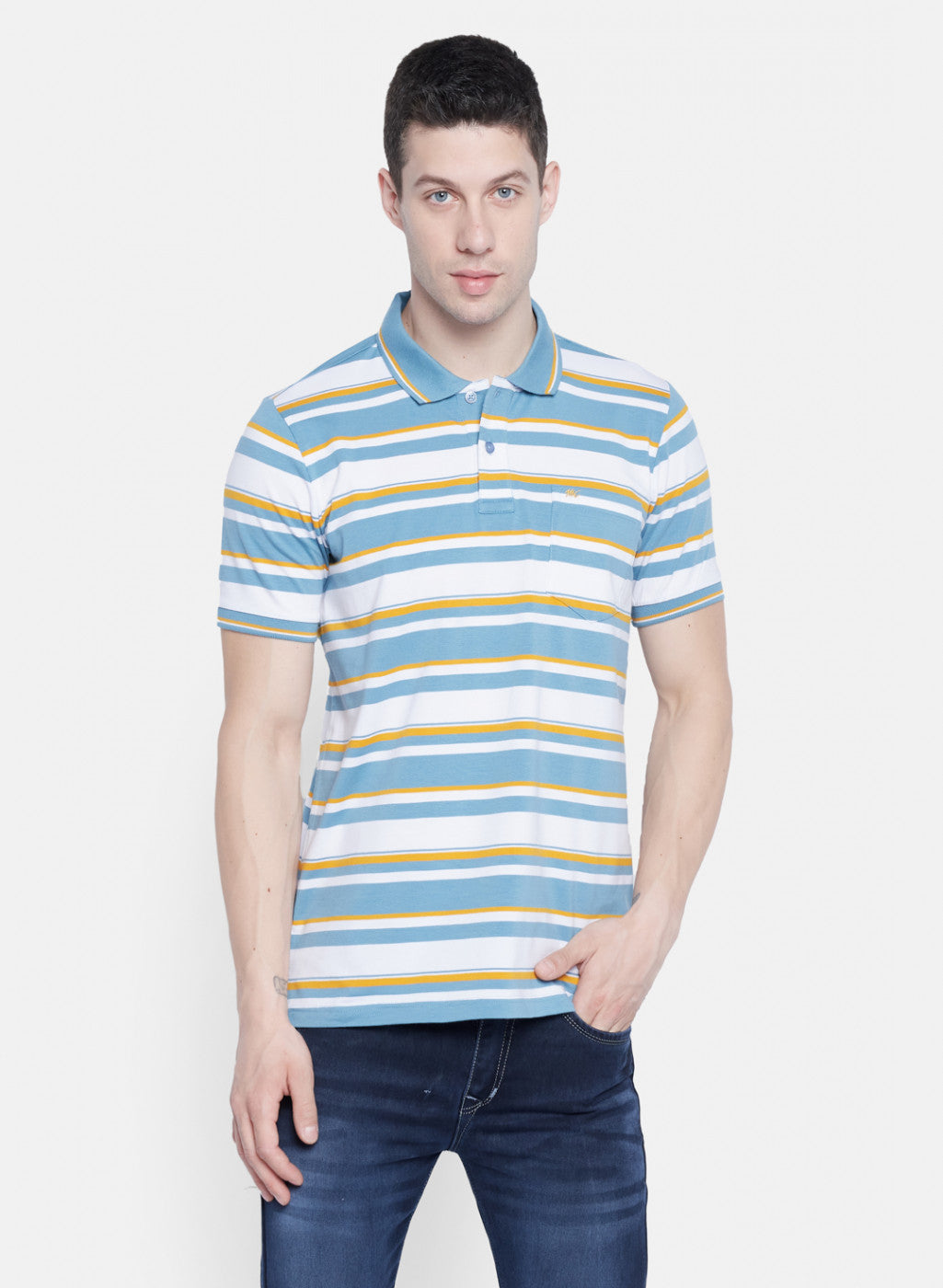 Mens Blue Stripe T-Shirt
