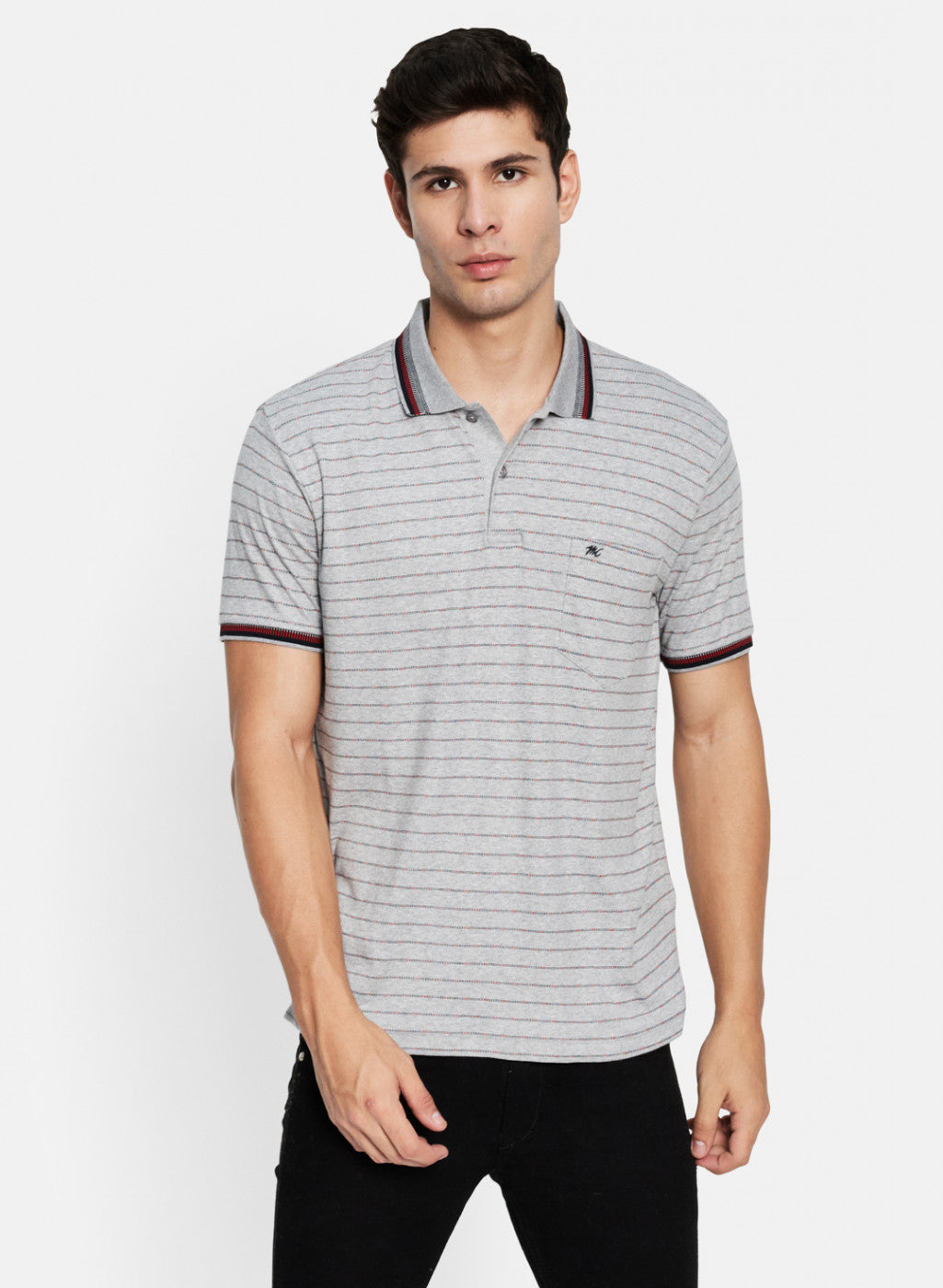 Men Grey Printed T-Shirt