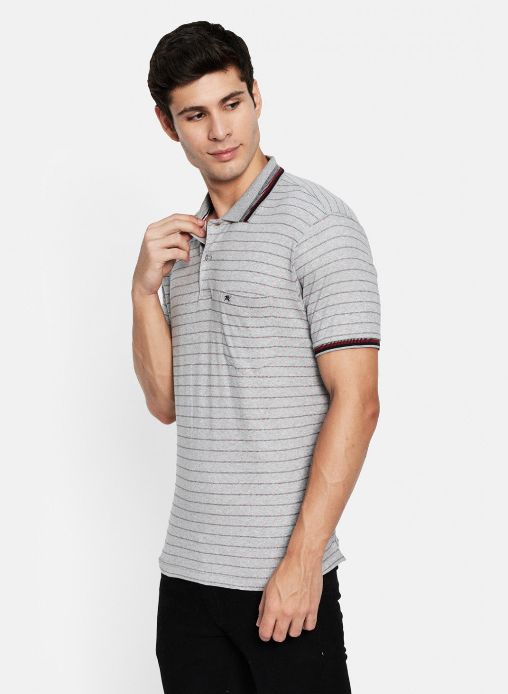 Men Grey Printed T-Shirt