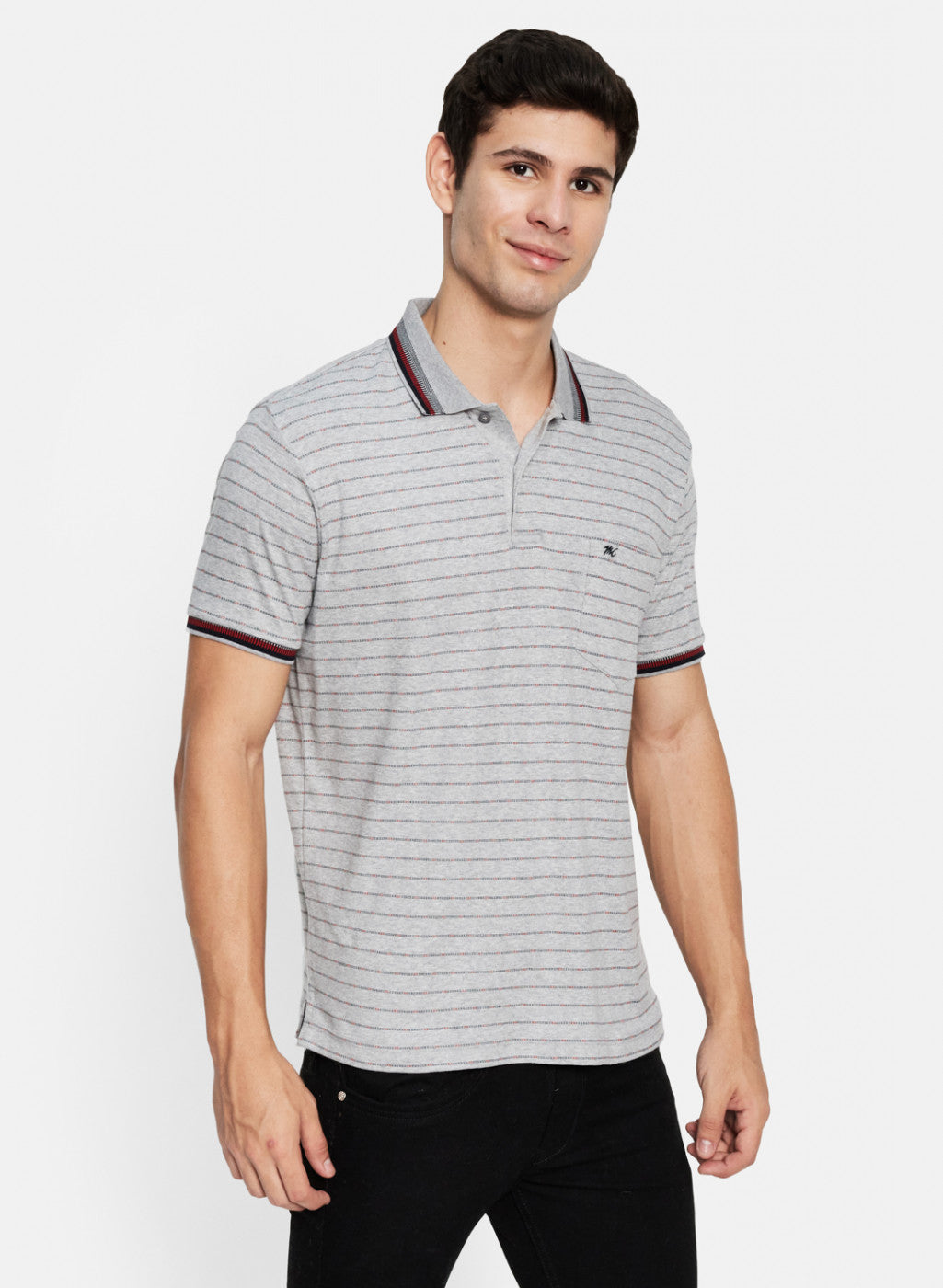 Men Grey Printed T-Shirt