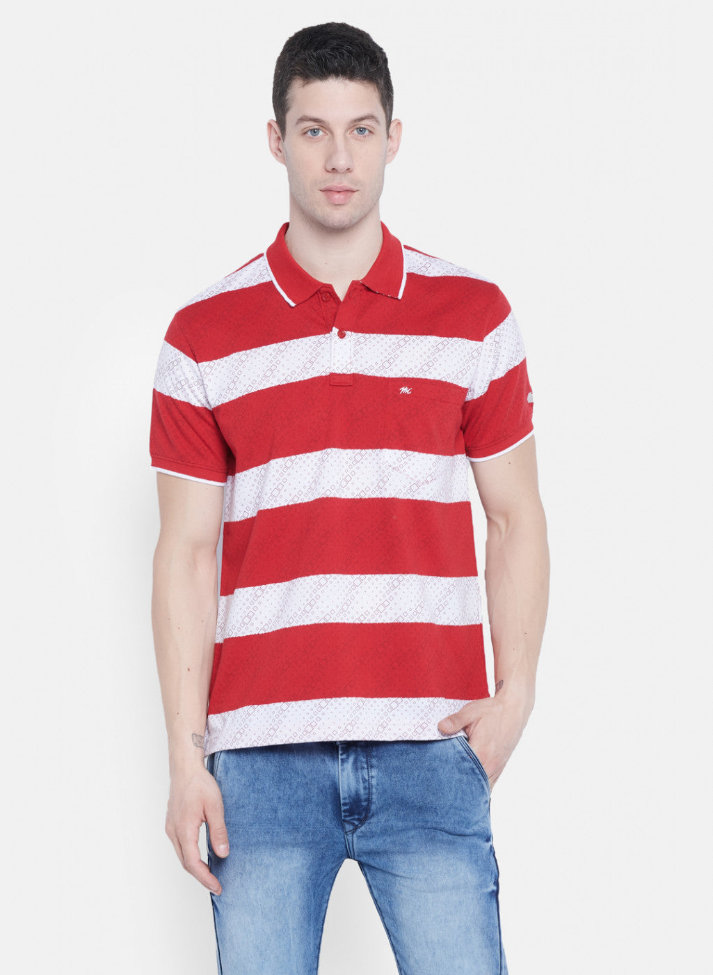 Mens Red Stripe T-Shirt
