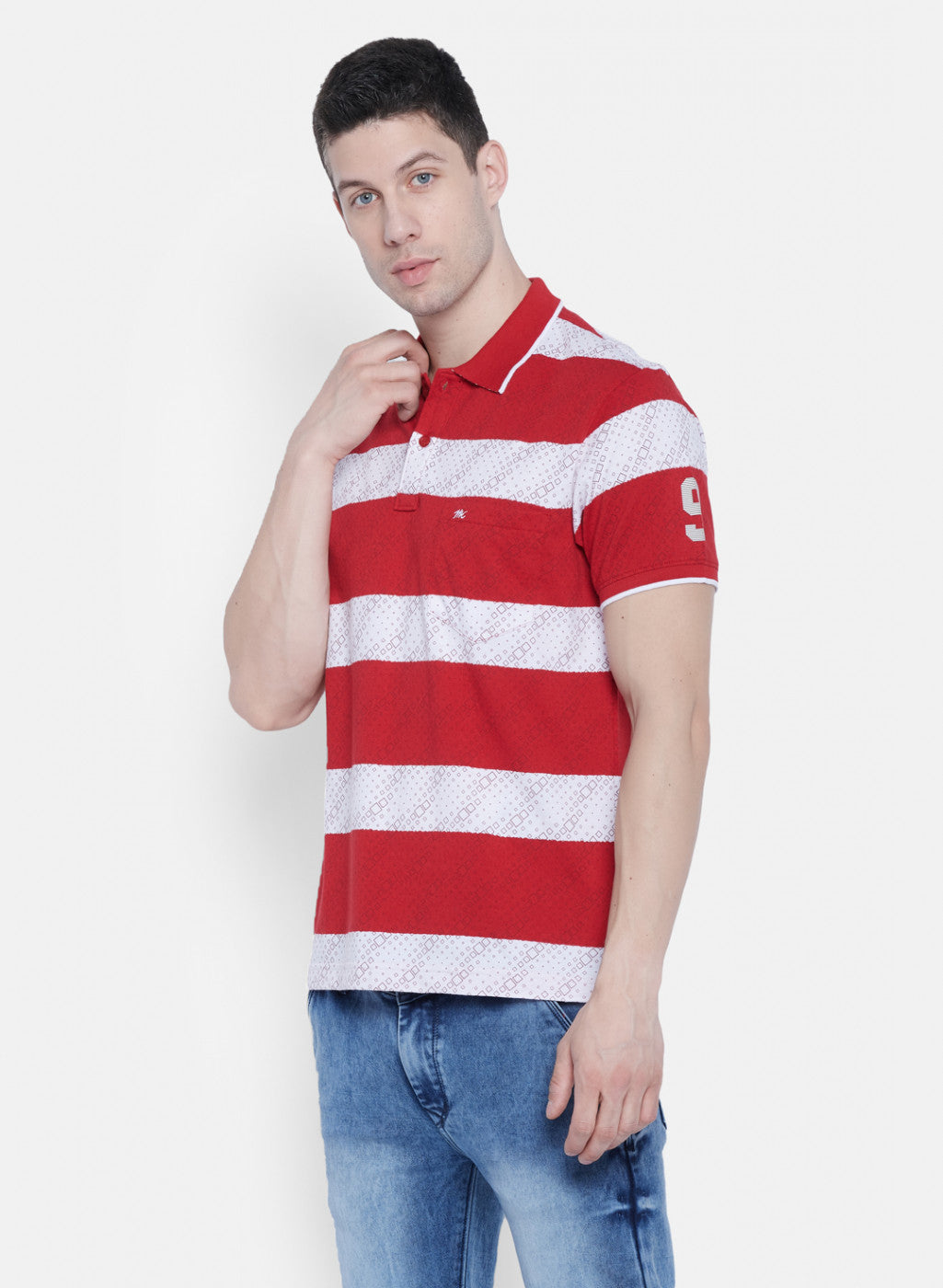 Mens Red Stripe T-Shirt