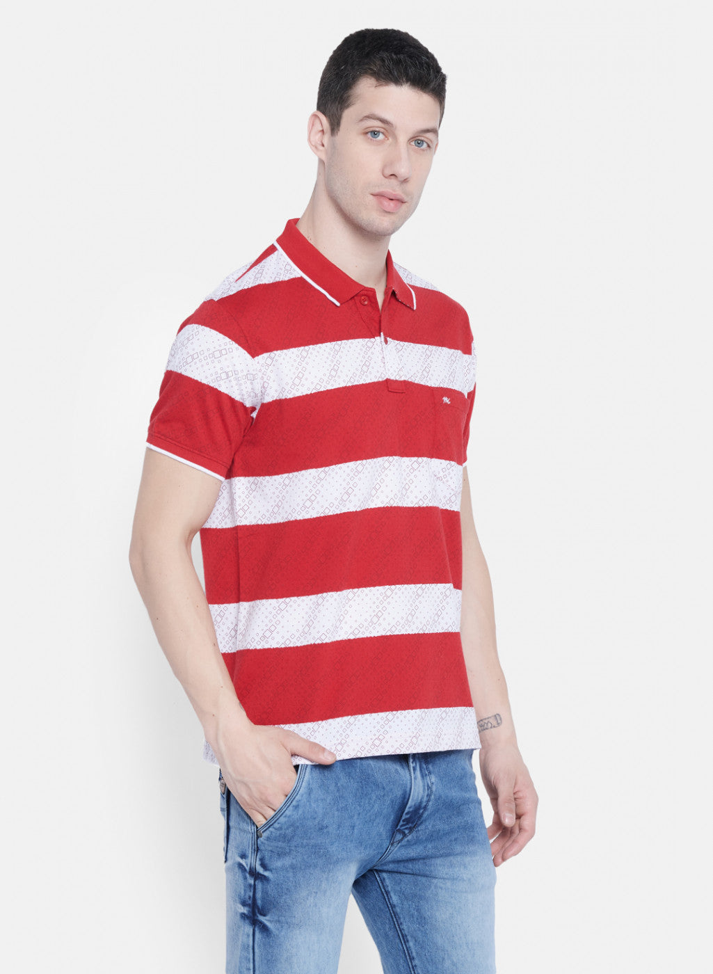 Mens Red Stripe T-Shirt