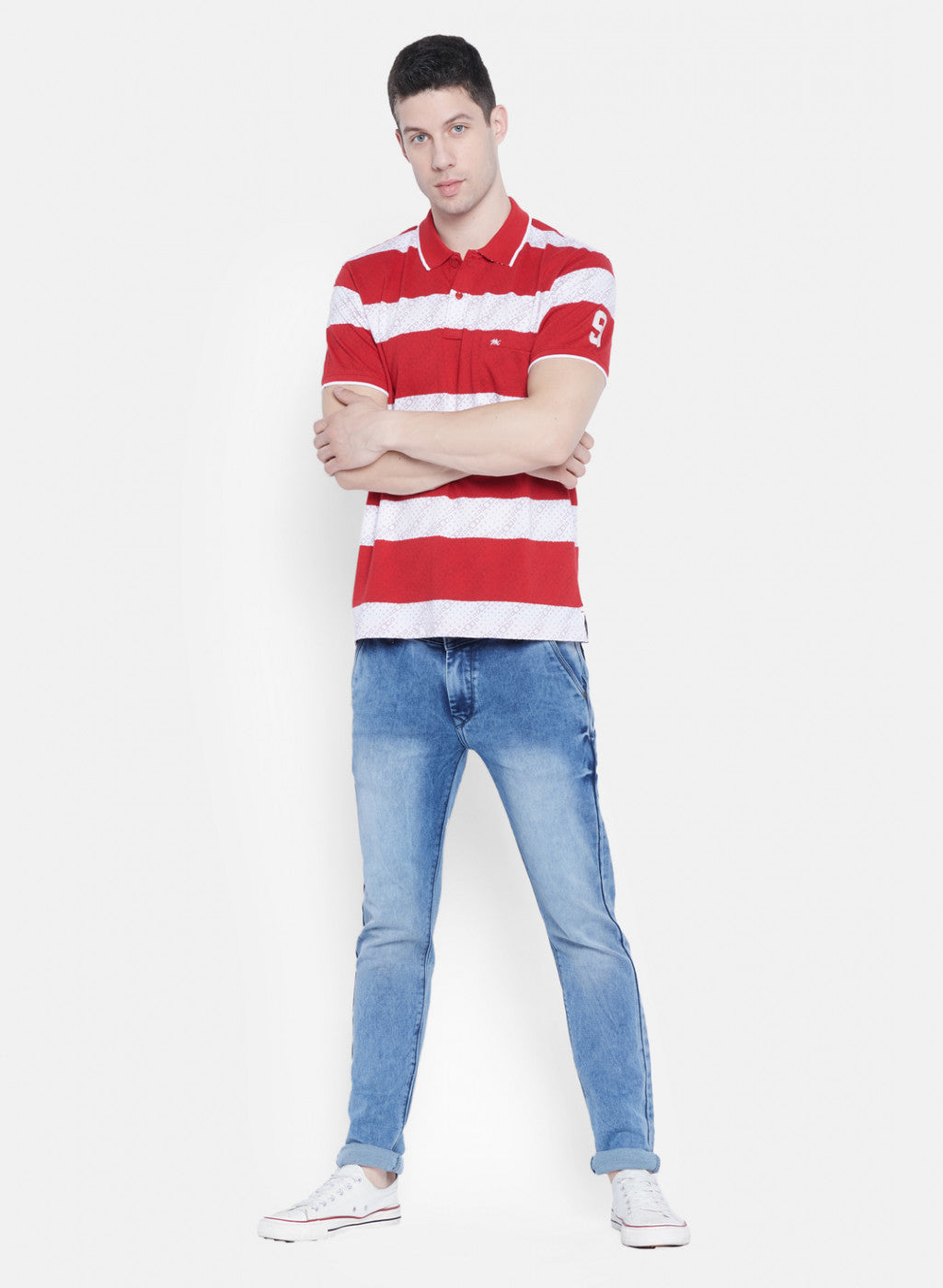 Mens Red Stripe T-Shirt