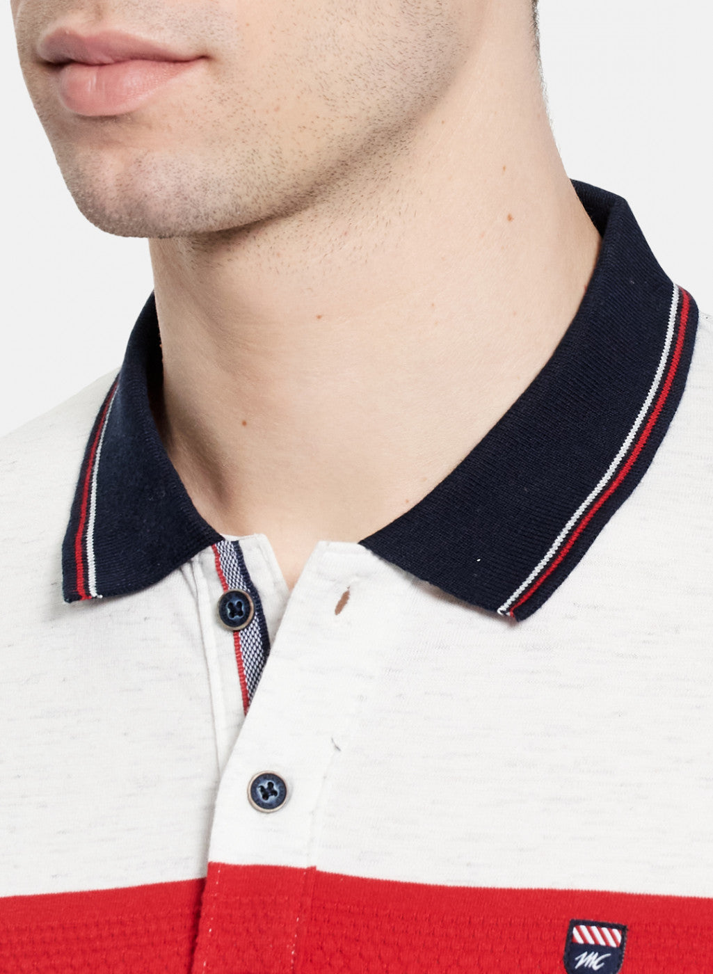 Mens White Stripe T-Shirt