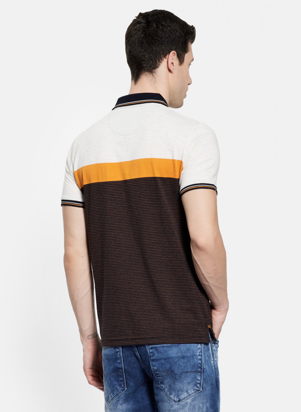 Mens Multi Color Stripe T-Shirt