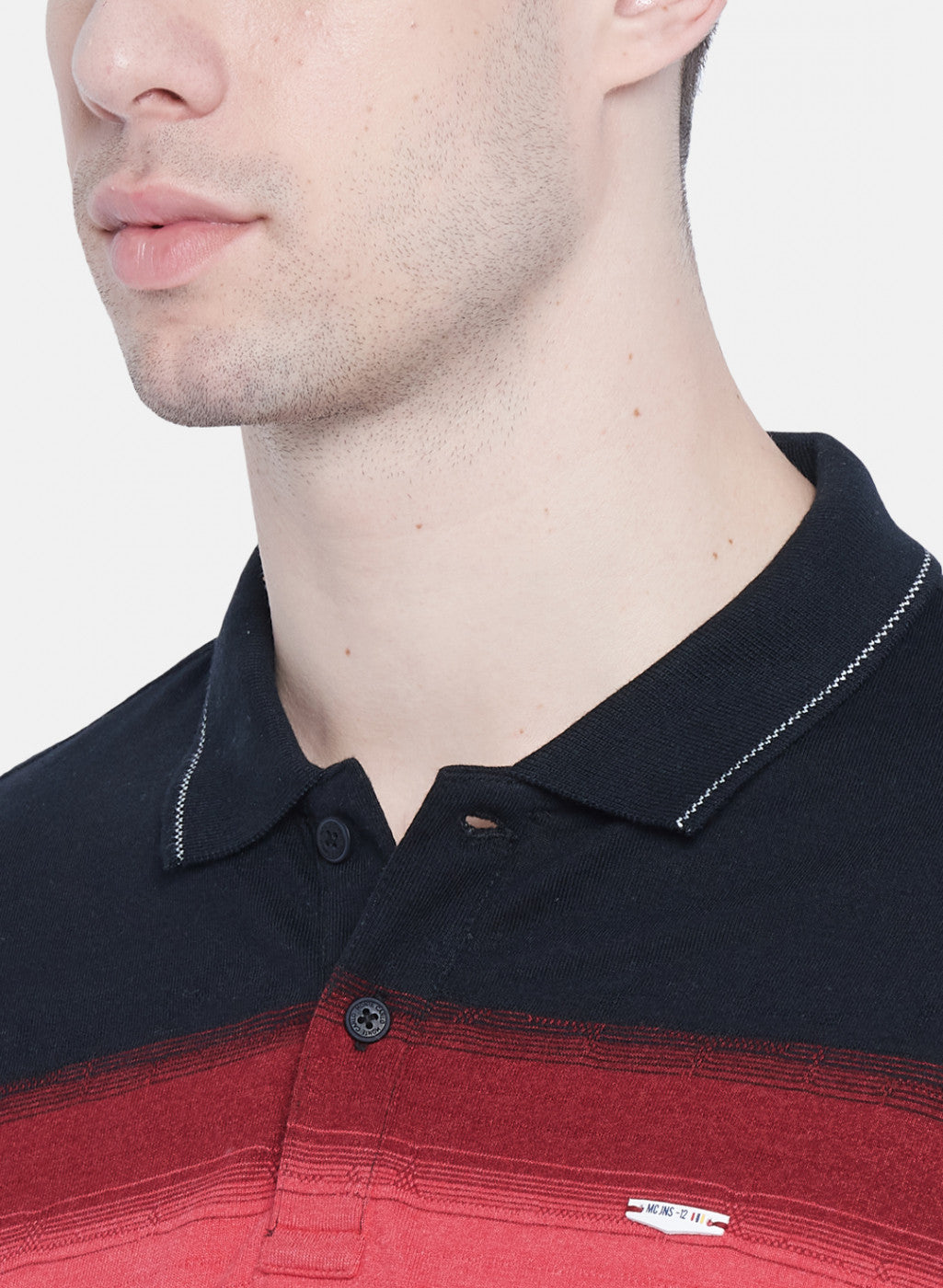 Mens Multicolor Stripe T-Shirt