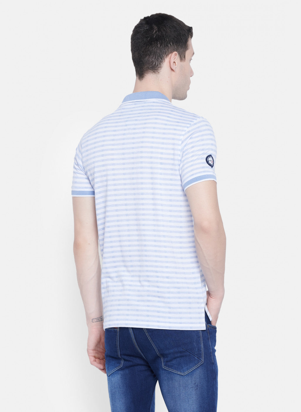 Mens Blue Stripe T-Shirt