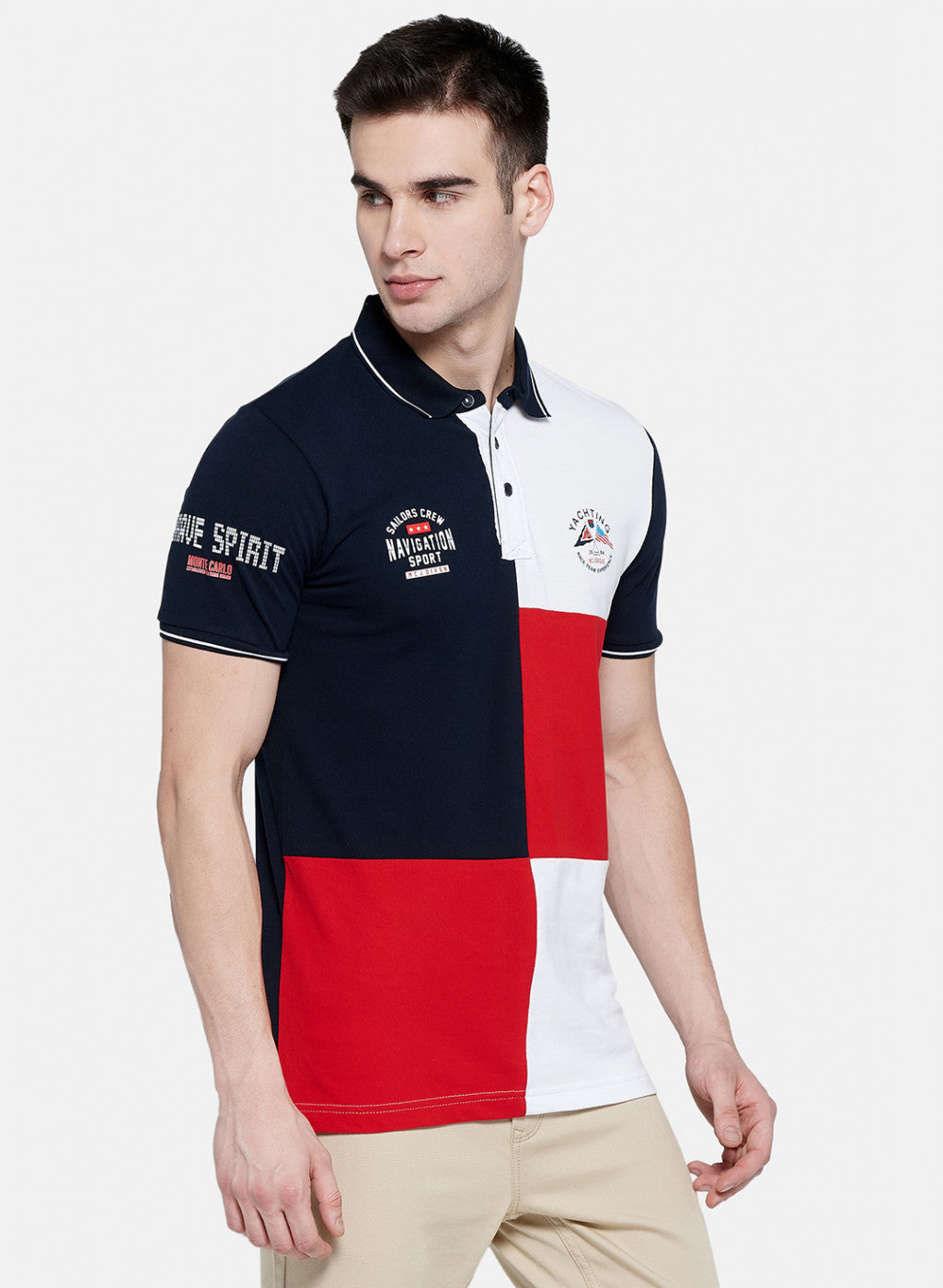 Mens NAvy Blue Plain T-Shirt