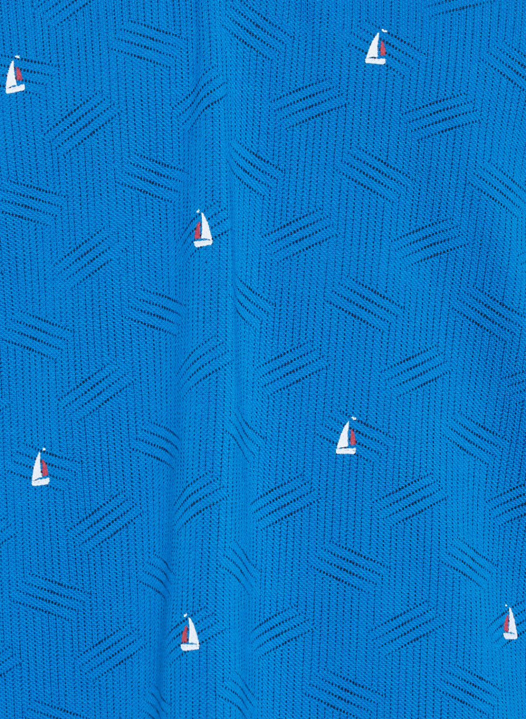 Mens Blue Printed T-Shirt