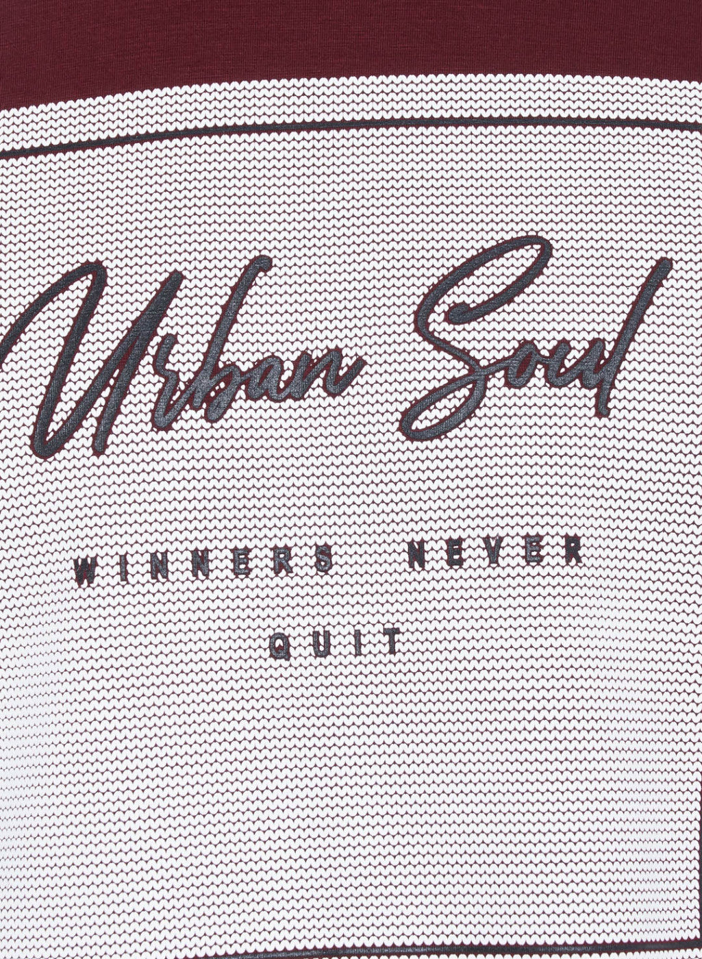 Mens Maroon Printed T-Shirt