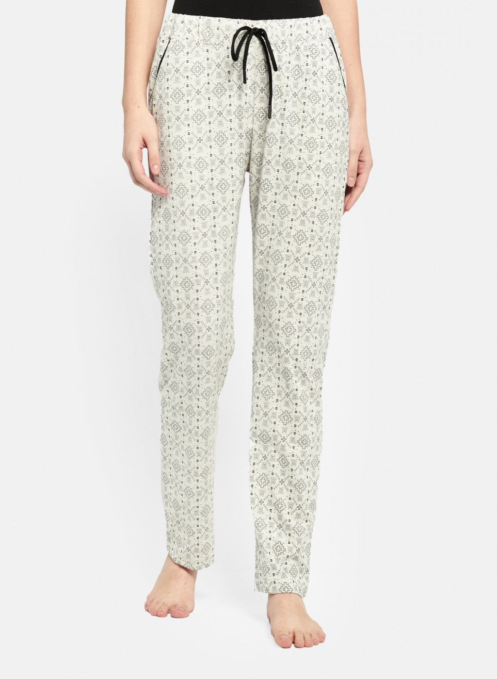 Womens Grey Regular Fit Lower