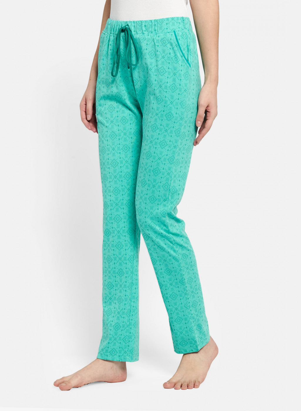 Womens Mint Green Regular Fit Lower