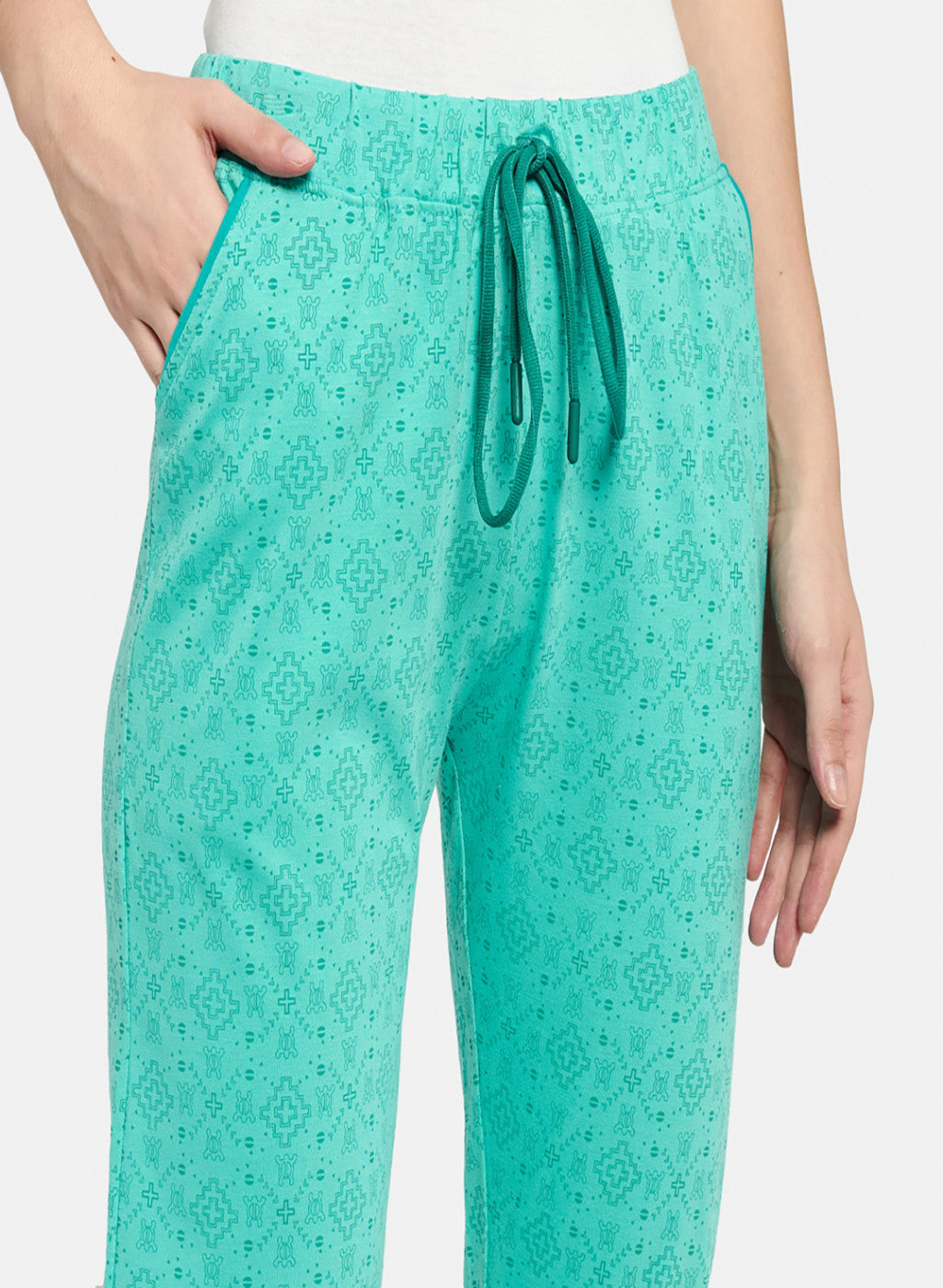 Womens Mint Green Regular Fit Lower