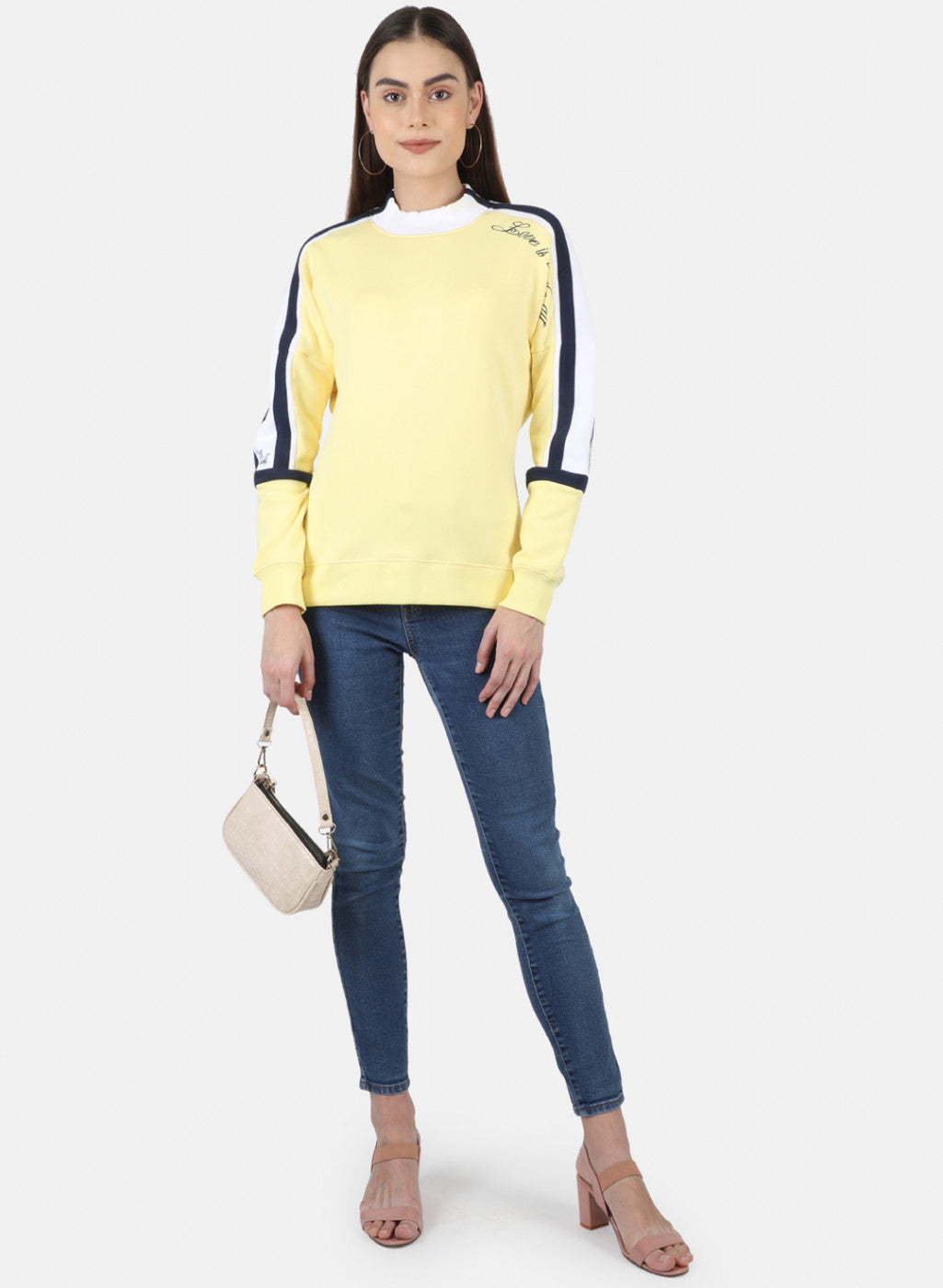 Women Multi Color Solid Sweatshirt