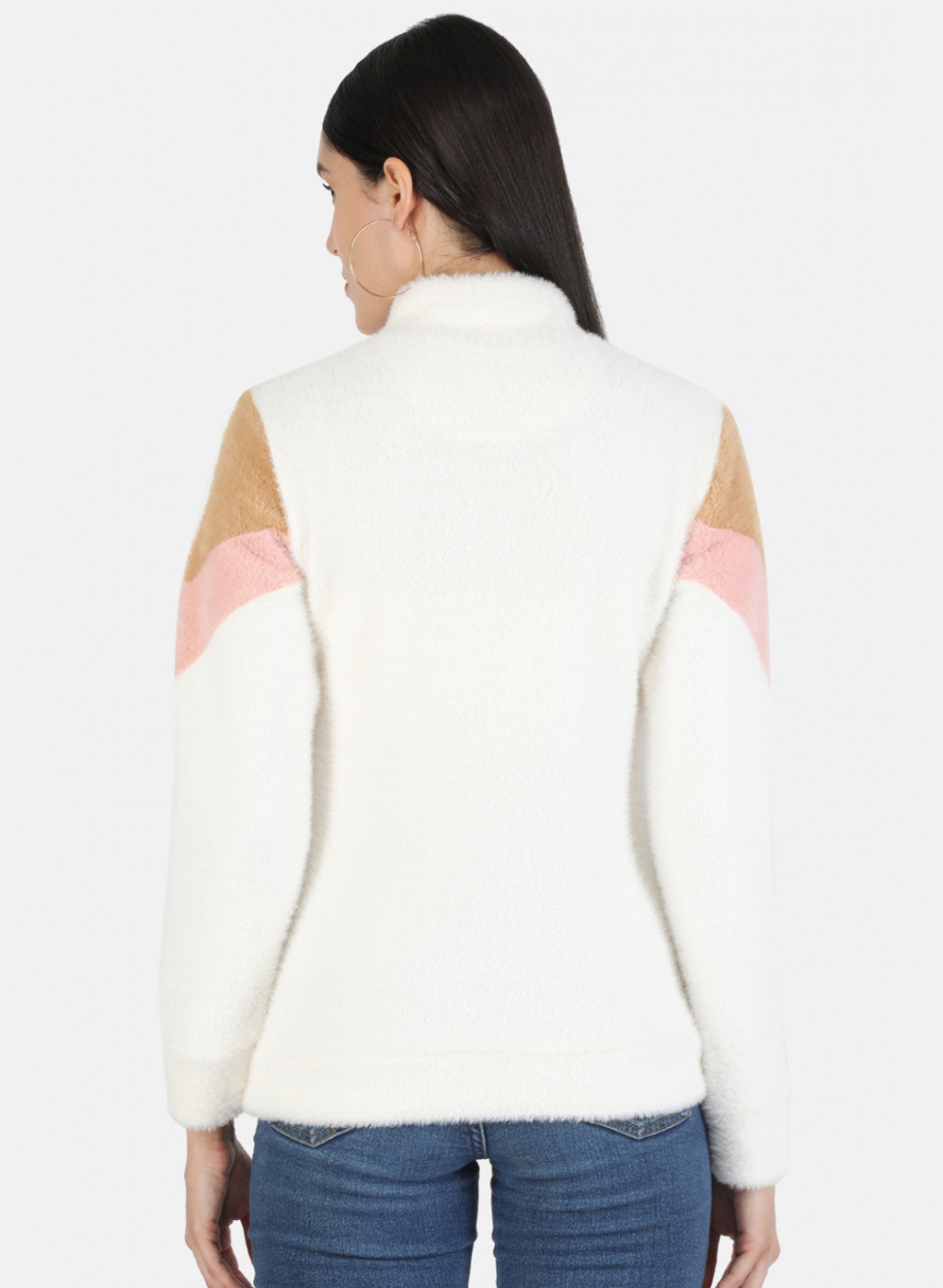 Women Multi Color Solid Sweatshirt