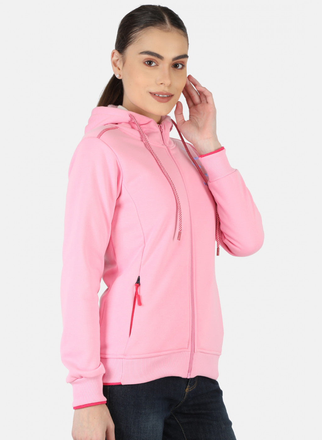 Women Pink Printed Sweatshirt