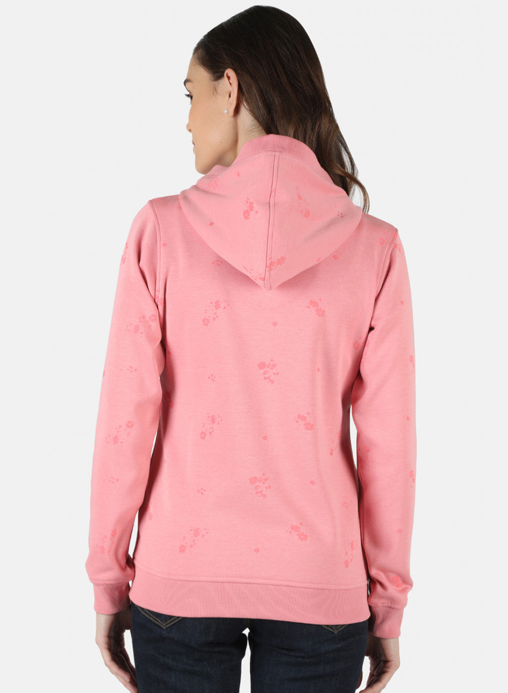 Women Pink Printed Sweatshirt