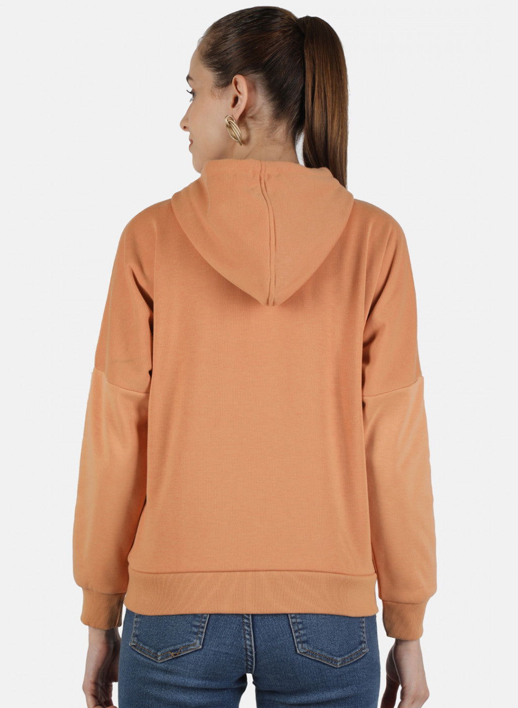 Women Brown Printed Sweatshirt