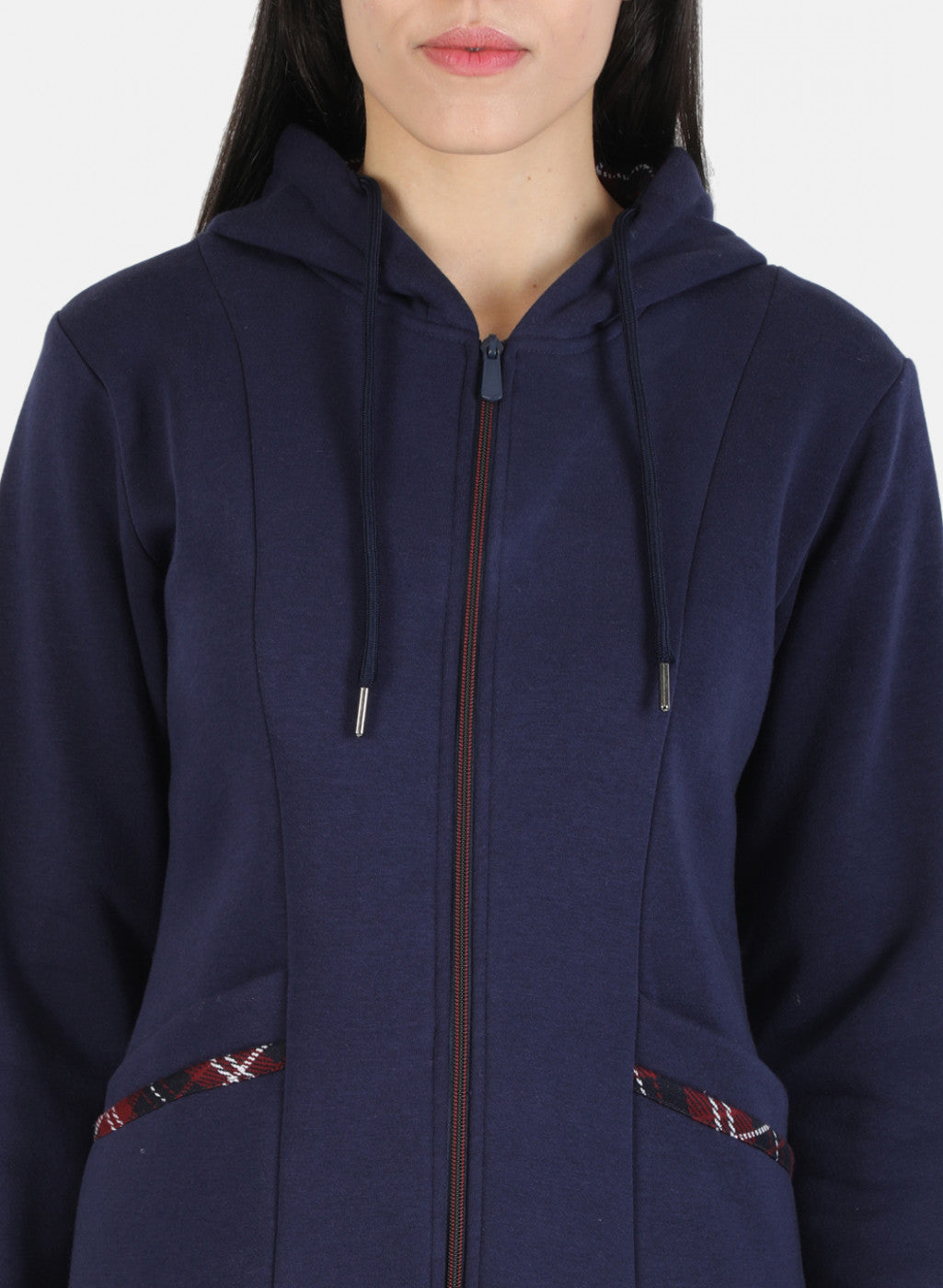 Women Blue Solid Sweatshirt