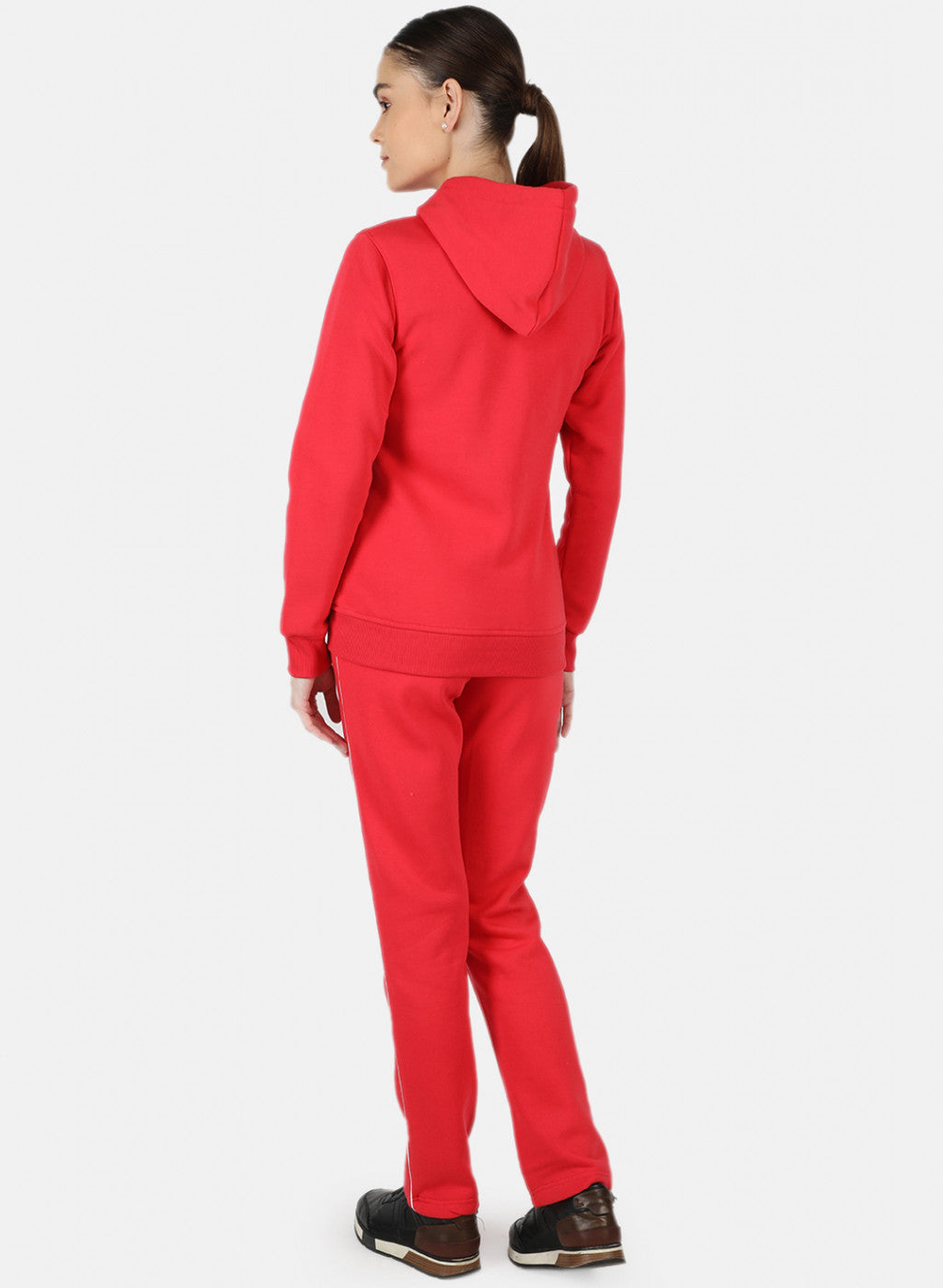 Women Pink Solid Tracksuit