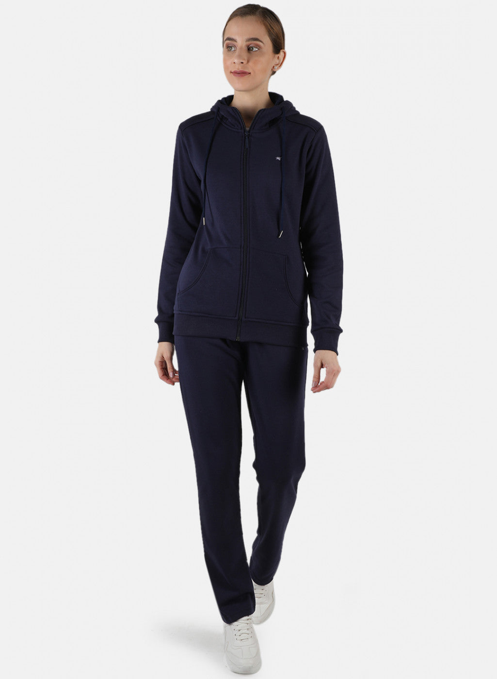 Women Blue Solid Tracksuit