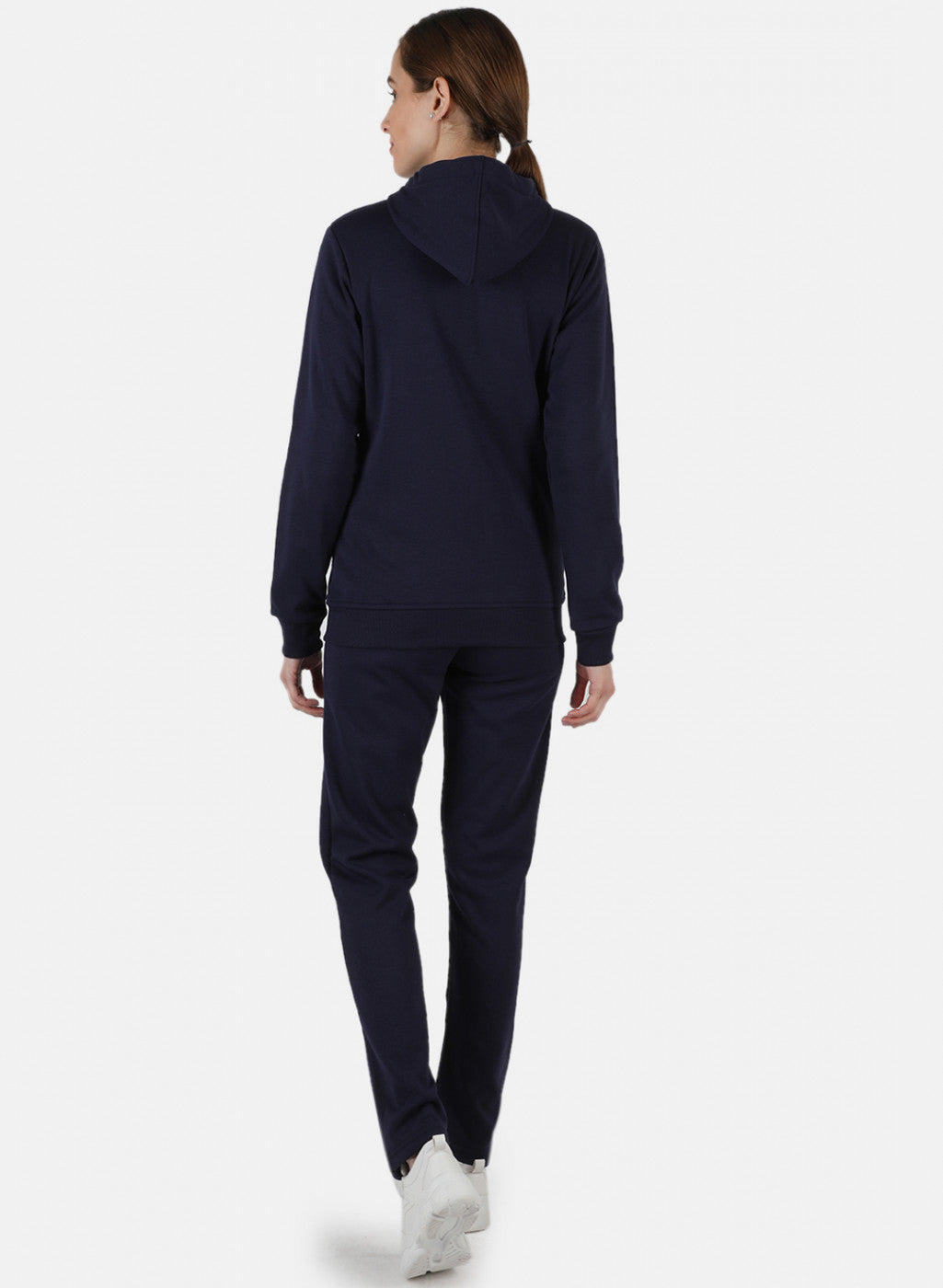 Women Blue Solid Tracksuit