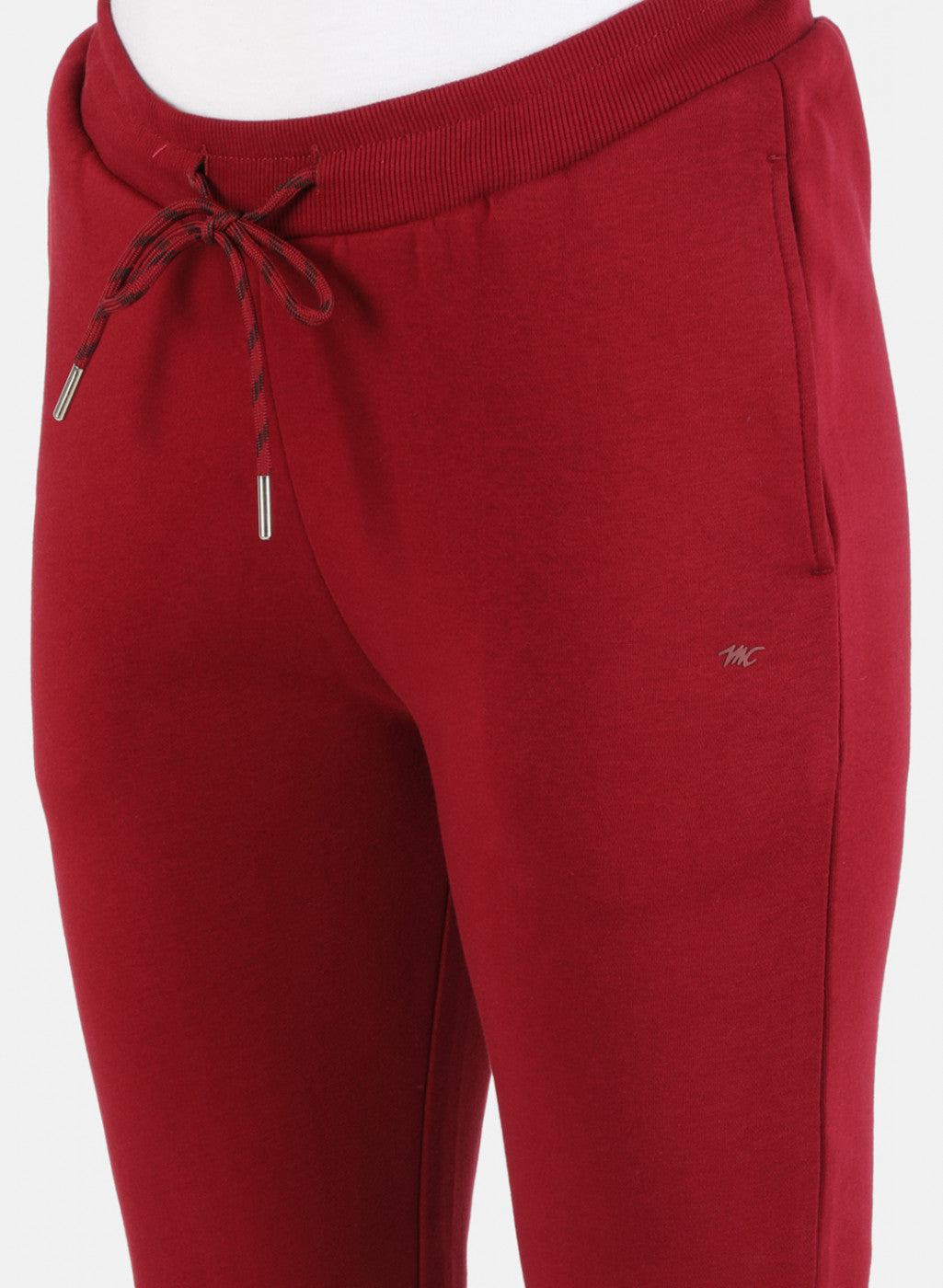 Women Maroon Solid Tracksuit