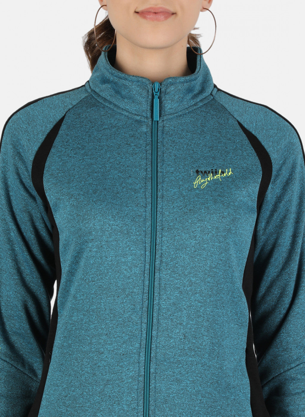 Women Blue Solid Tracksuit
