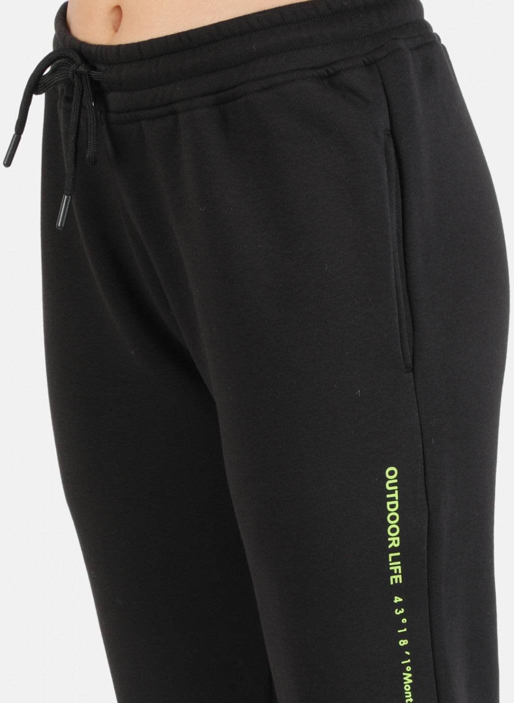 Women Black Solid Tracksuit