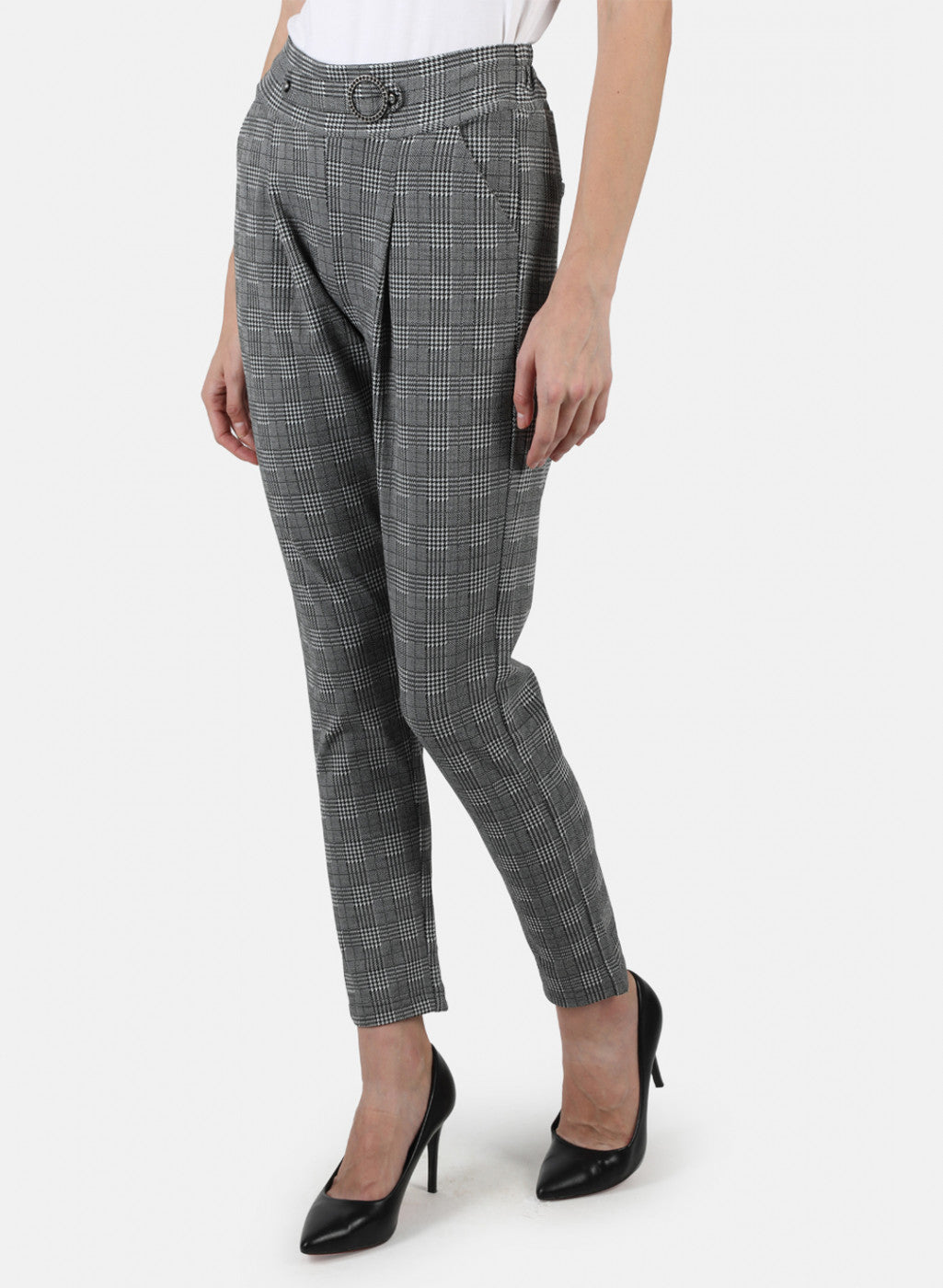 Women Grey Solid Jegging