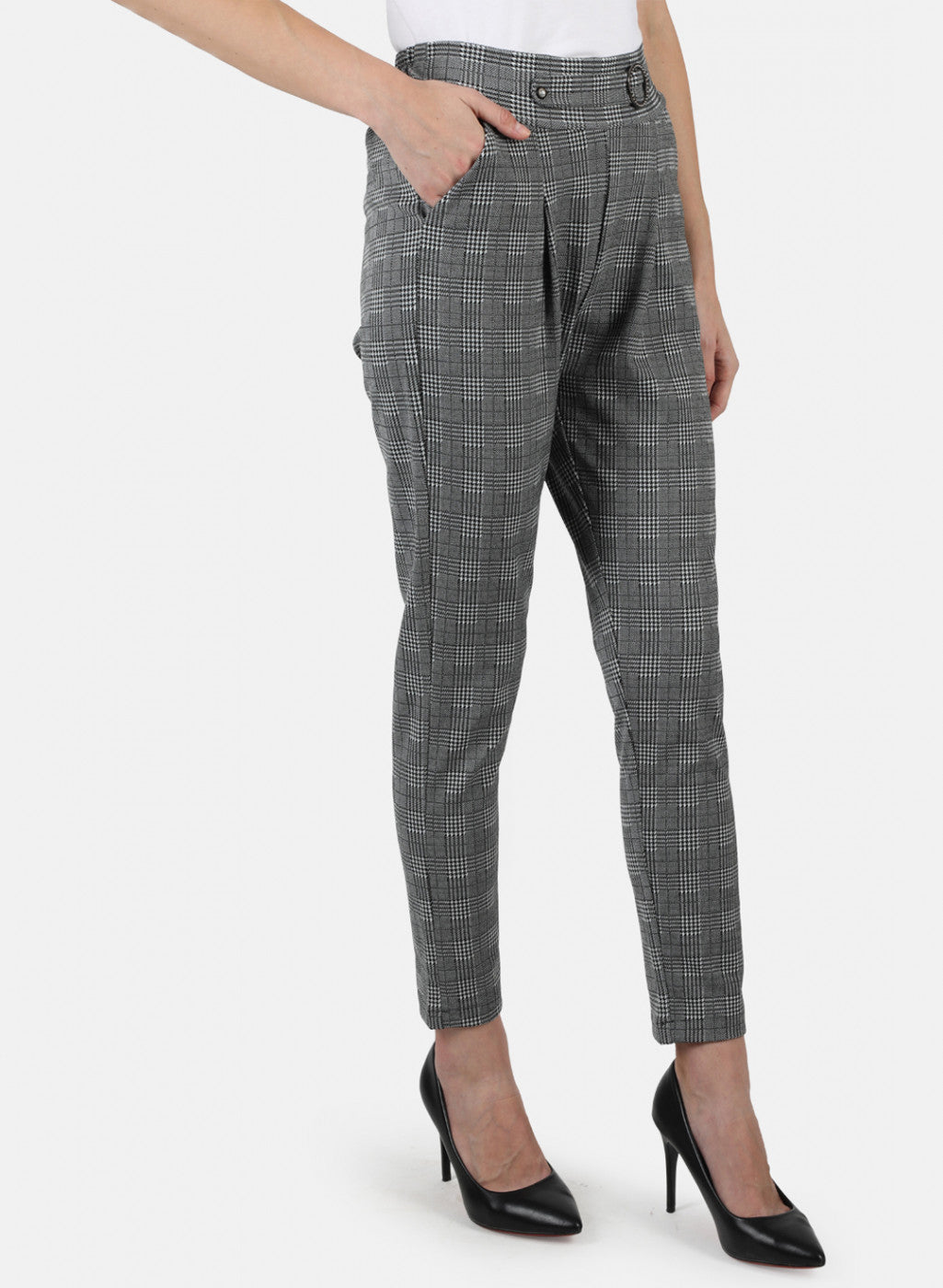 Women Grey Solid Jegging